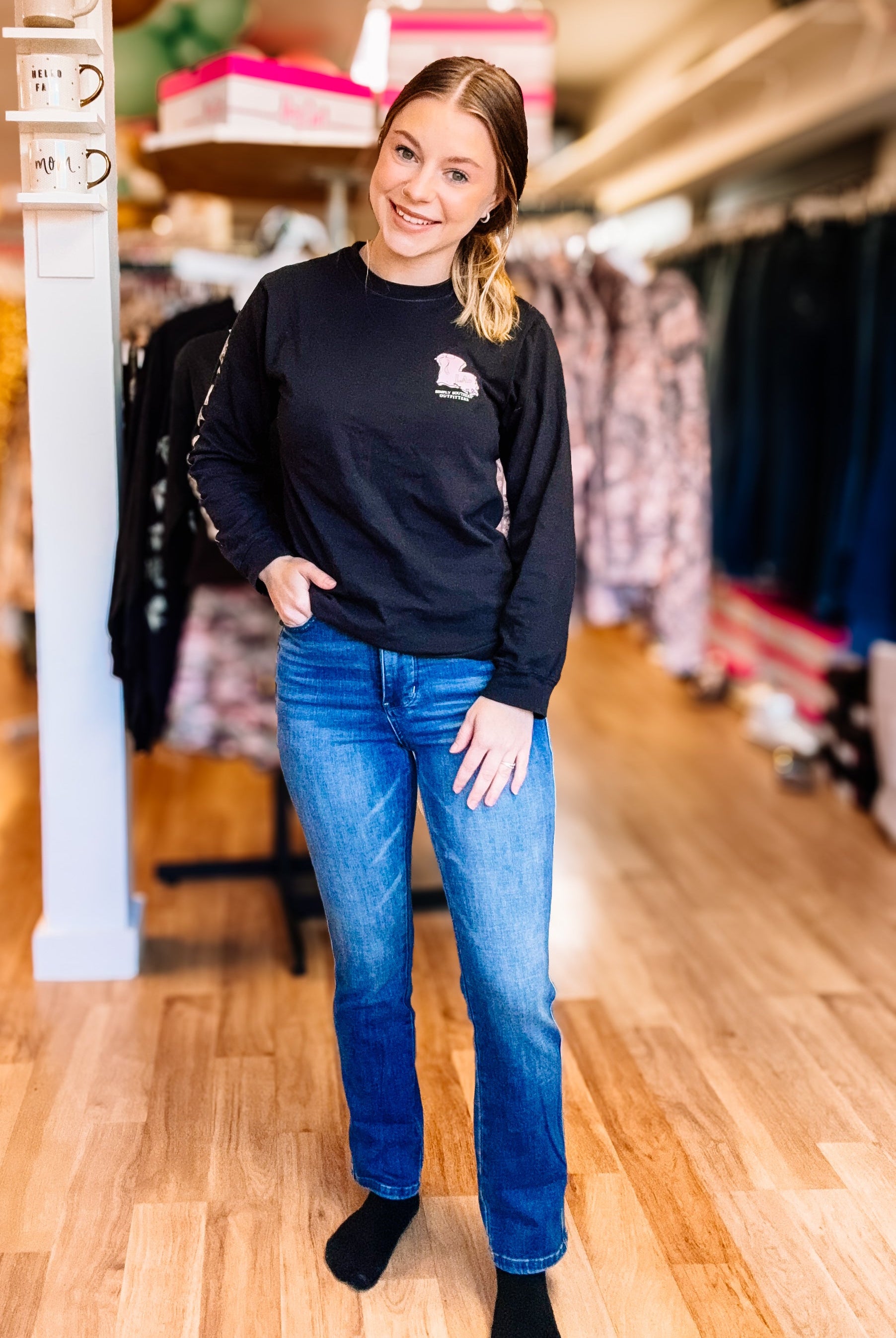 County Line Tummy Control Judy Blue Jeans-Jeans-Dear Me Southern Boutique, located in DeRidder, Louisiana