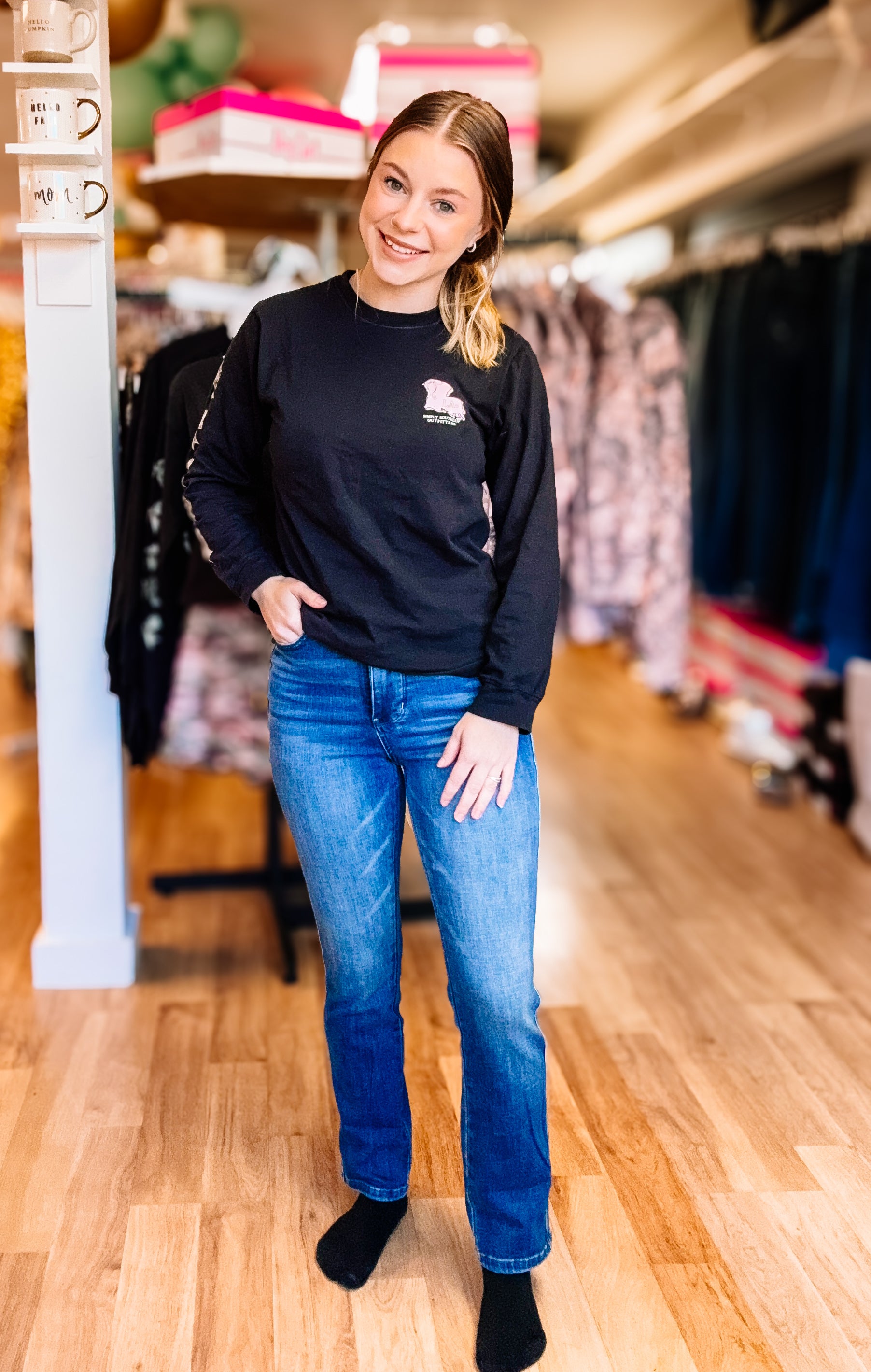 County Line Tummy Control Judy Blue Jeans-Jeans-Dear Me Southern Boutique, located in DeRidder, Louisiana