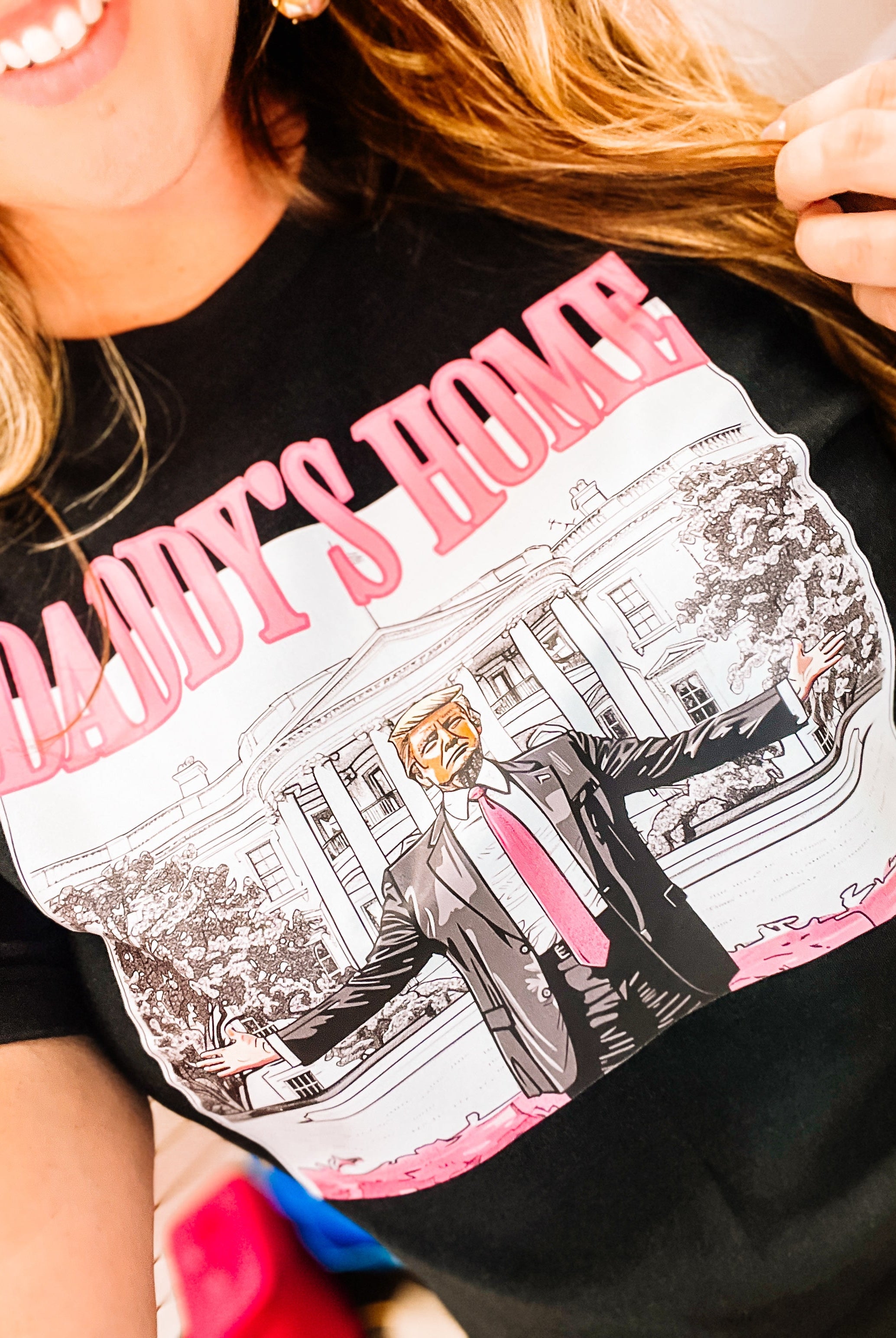 Daddy's Home Tee-Graphic Tops-Dear Me Southern Boutique, located in DeRidder, Louisiana