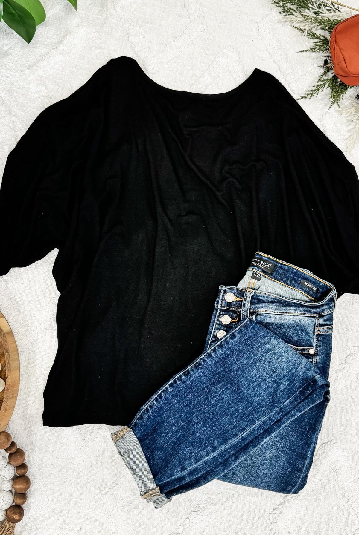 Darcy Dolman Top - Black-Tops-Dear Me Southern Boutique, located in DeRidder, Louisiana