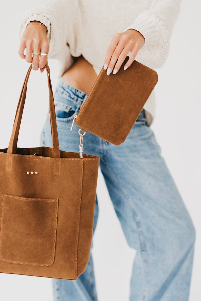 Dawn Suede Carryall Tote-Presales-Dear Me Southern Boutique, located in DeRidder, Louisiana