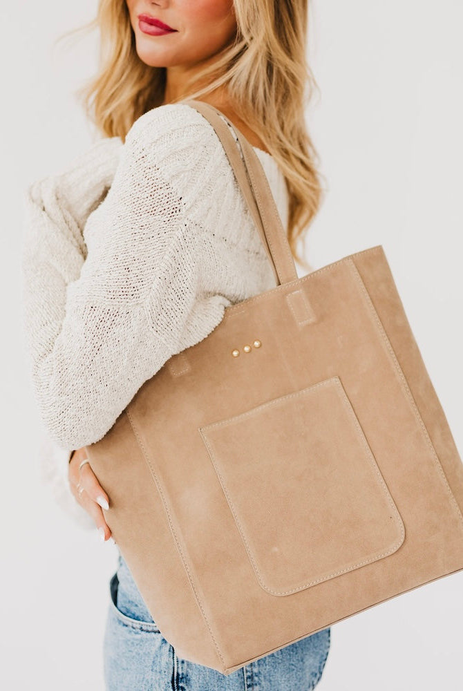 Dawn Suede Carryall Tote-Presales-Dear Me Southern Boutique, located in DeRidder, Louisiana