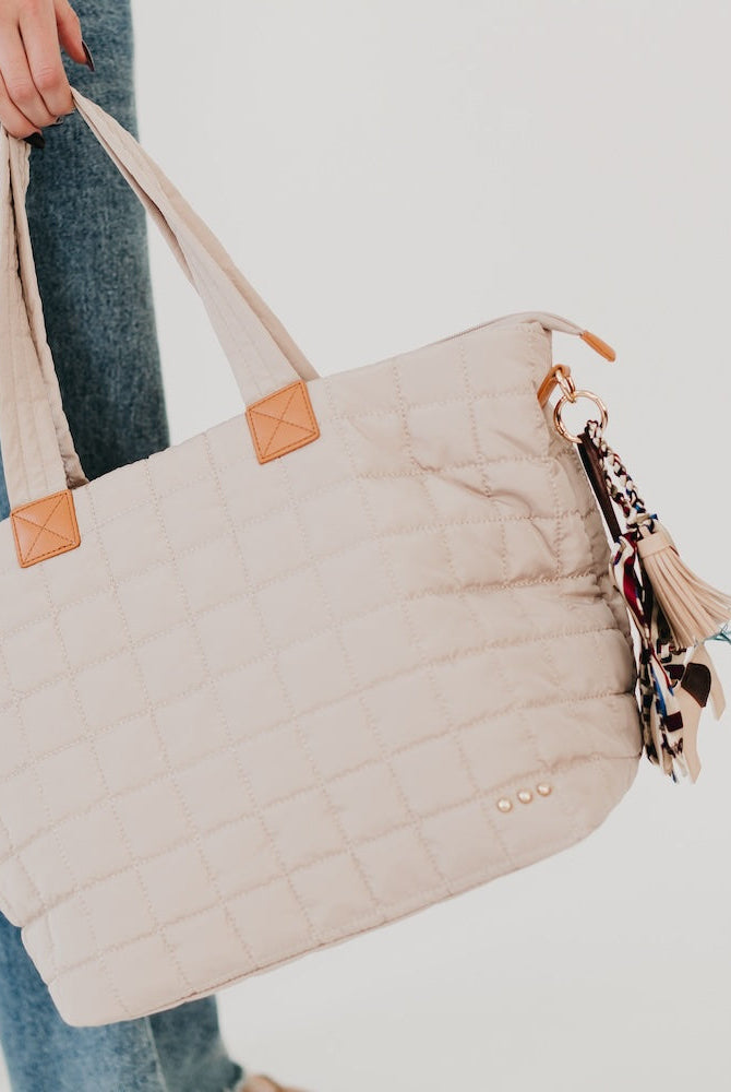Day Dreamer Quilted Tote Bag-Presales-Dear Me Southern Boutique, located in DeRidder, Louisiana