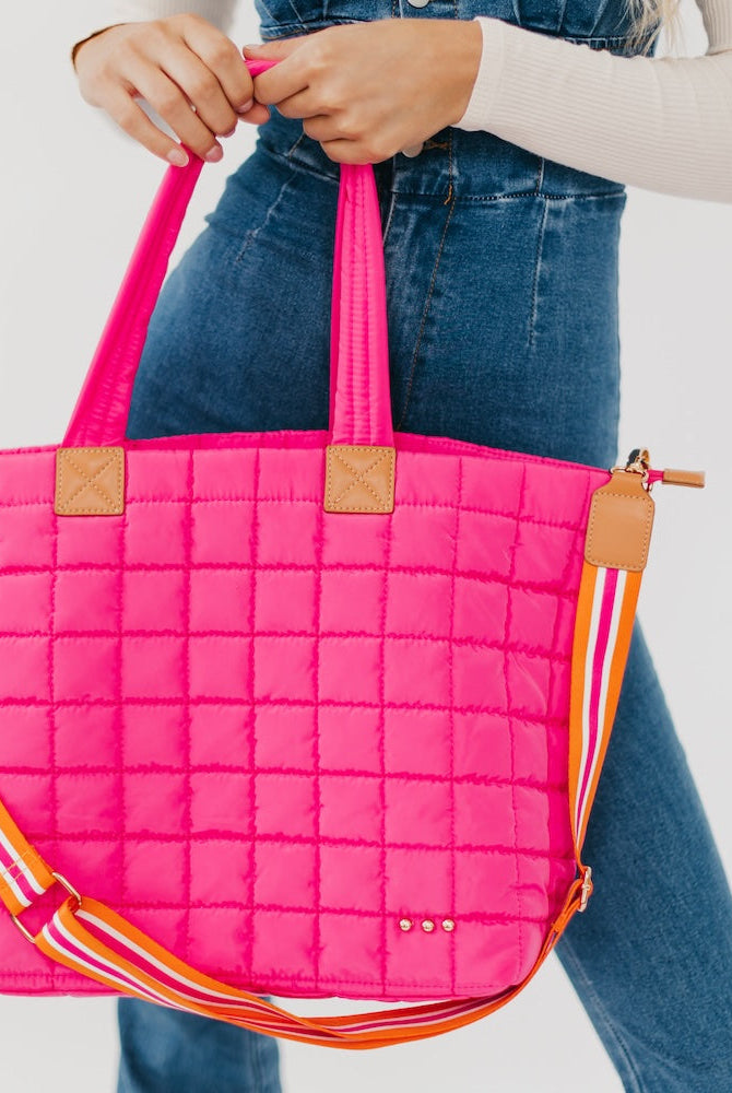 Day Dreamer Quilted Tote Bag-Presales-Dear Me Southern Boutique, located in DeRidder, Louisiana