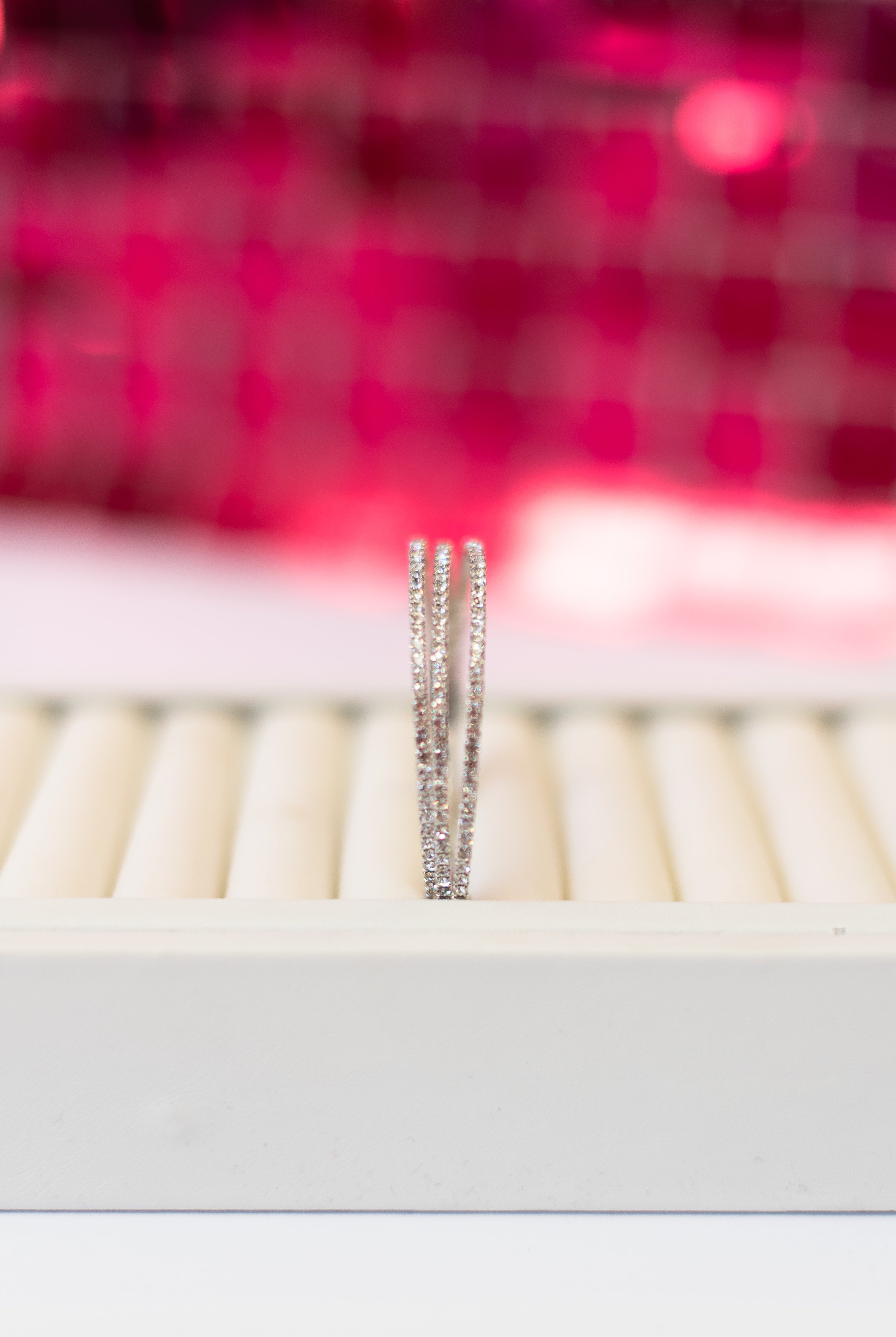 Daytona 3-Strand Layered Crystal Bangle-Bracelets-Dear Me Southern Boutique, located in DeRidder, Louisiana