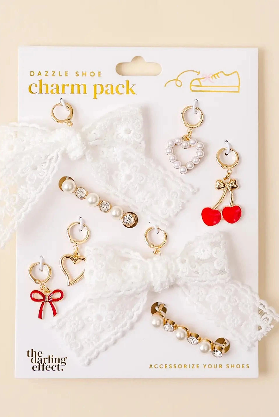 Dazzle Shoe Charm Pack- Cherry Twist-JAG Shoes-Dear Me Southern Boutique, located in DeRidder, Louisiana