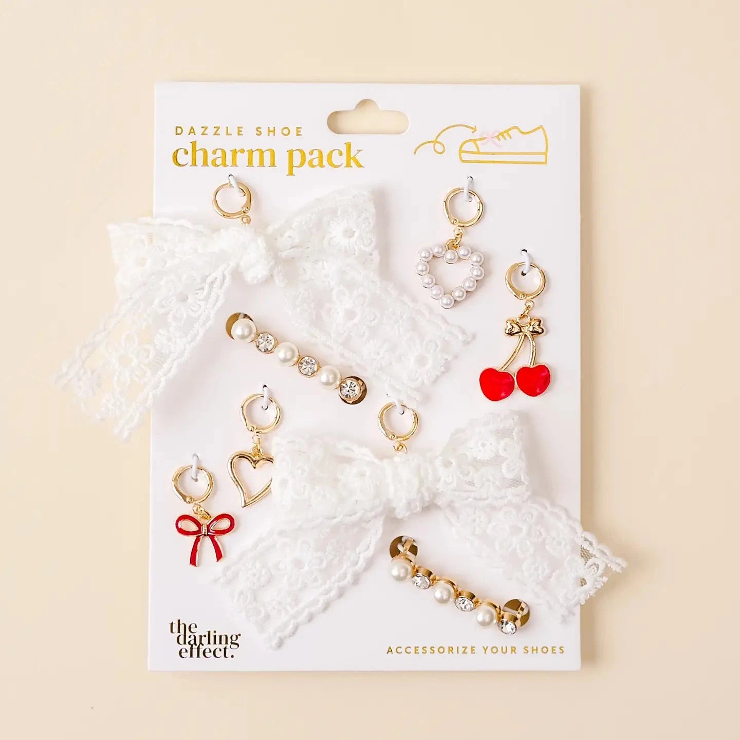 Dazzle Shoe Charm Pack- Cherry Twist-JAG Shoes-Dear Me Southern Boutique, located in DeRidder, Louisiana