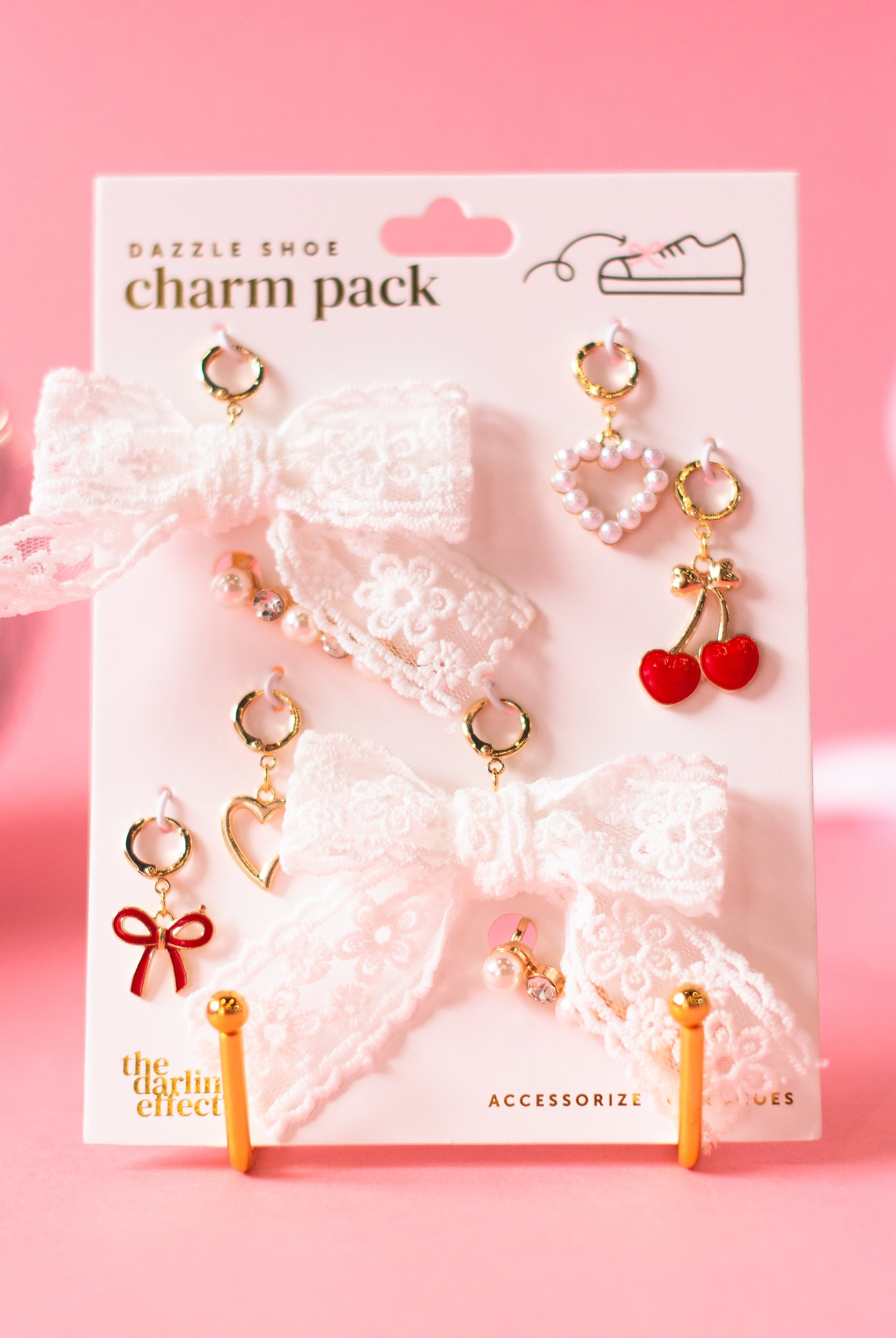 Dazzle Shoe Charm Pack- Cherry Twist-JAG Shoes-Dear Me Southern Boutique, located in DeRidder, Louisiana