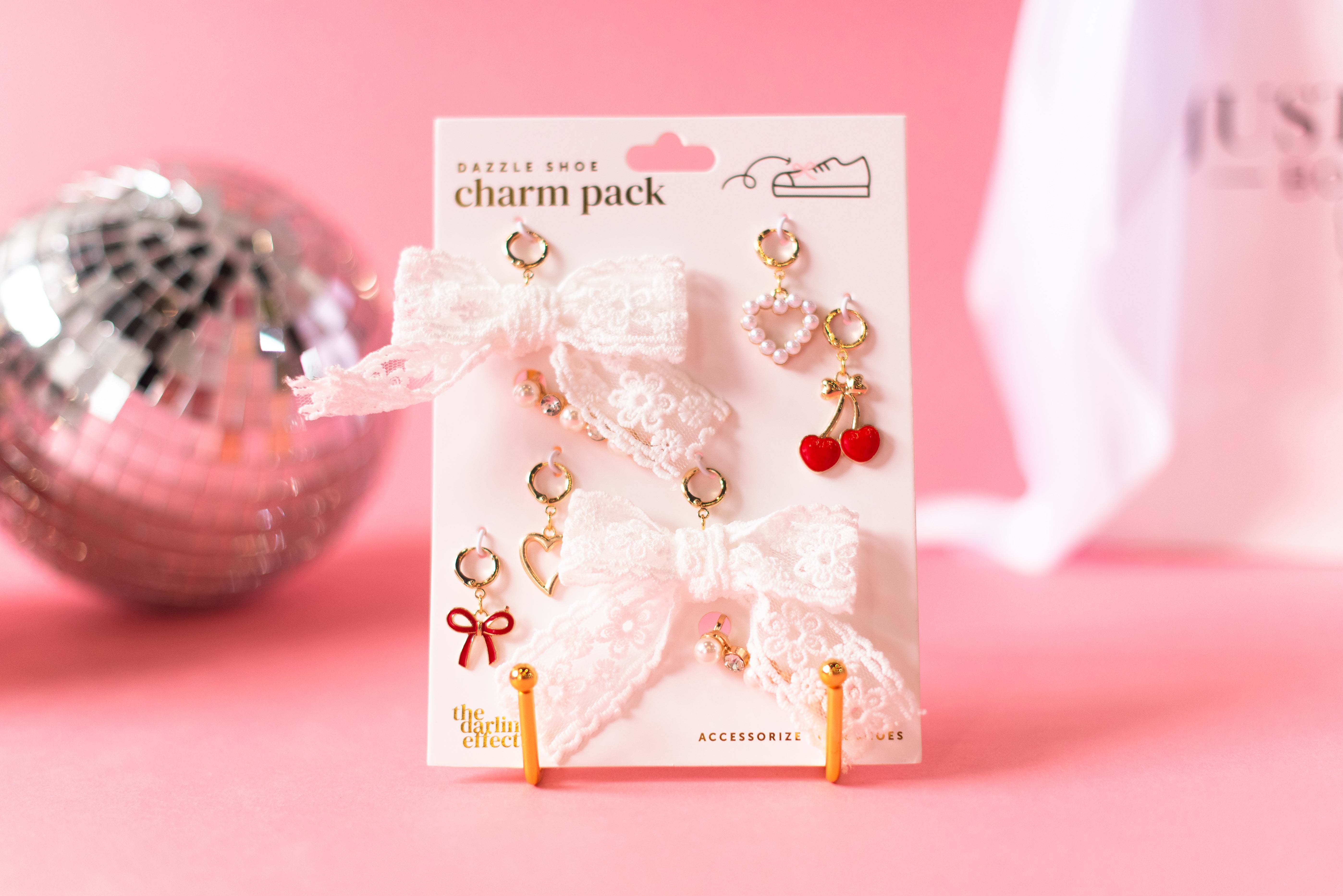 Dazzle Shoe Charm Pack- Cherry Twist-JAG Shoes-Dear Me Southern Boutique, located in DeRidder, Louisiana