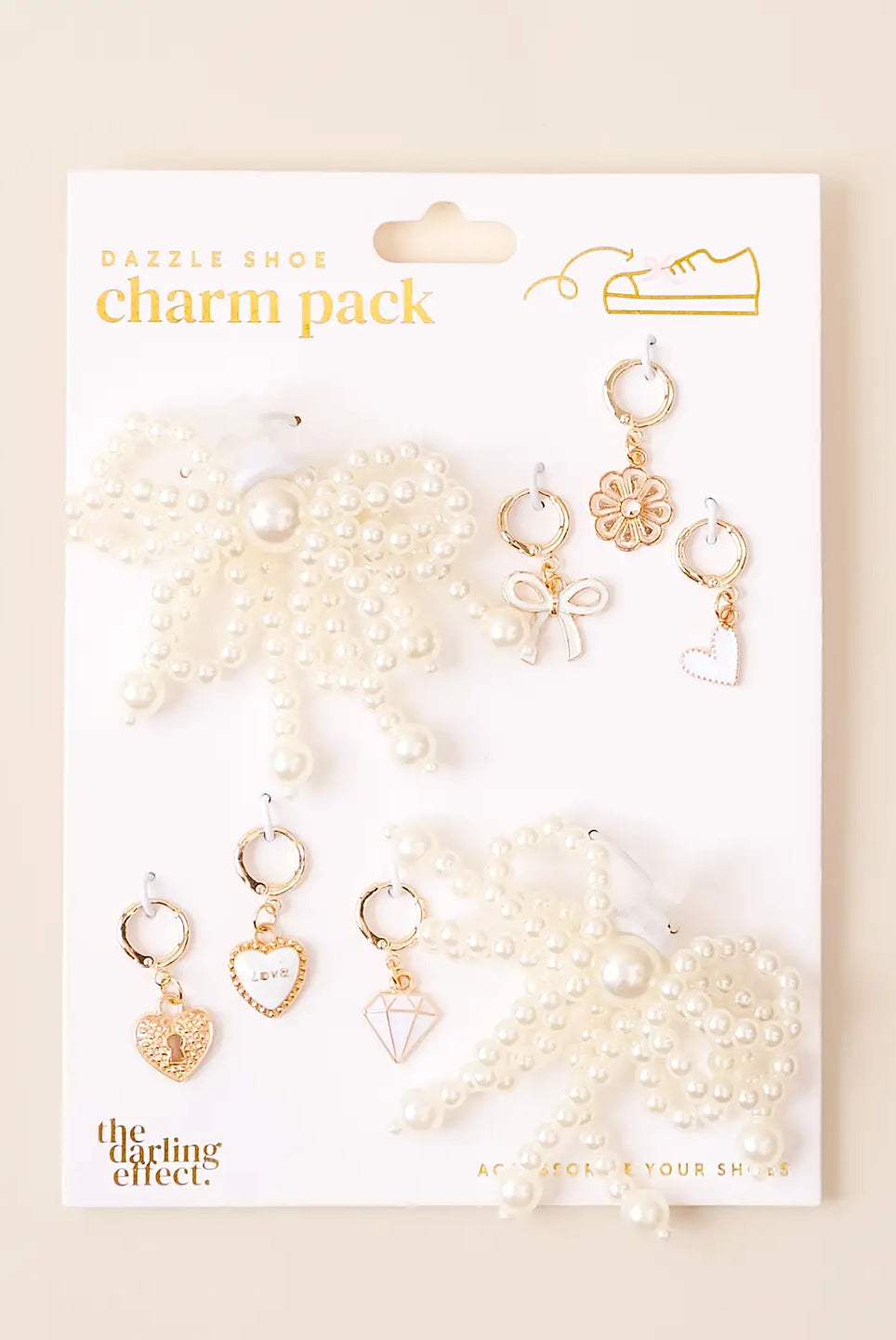 Dazzle Shoe Charm Pack- Pretty in Pearl-JAG Shoes-Dear Me Southern Boutique, located in DeRidder, Louisiana