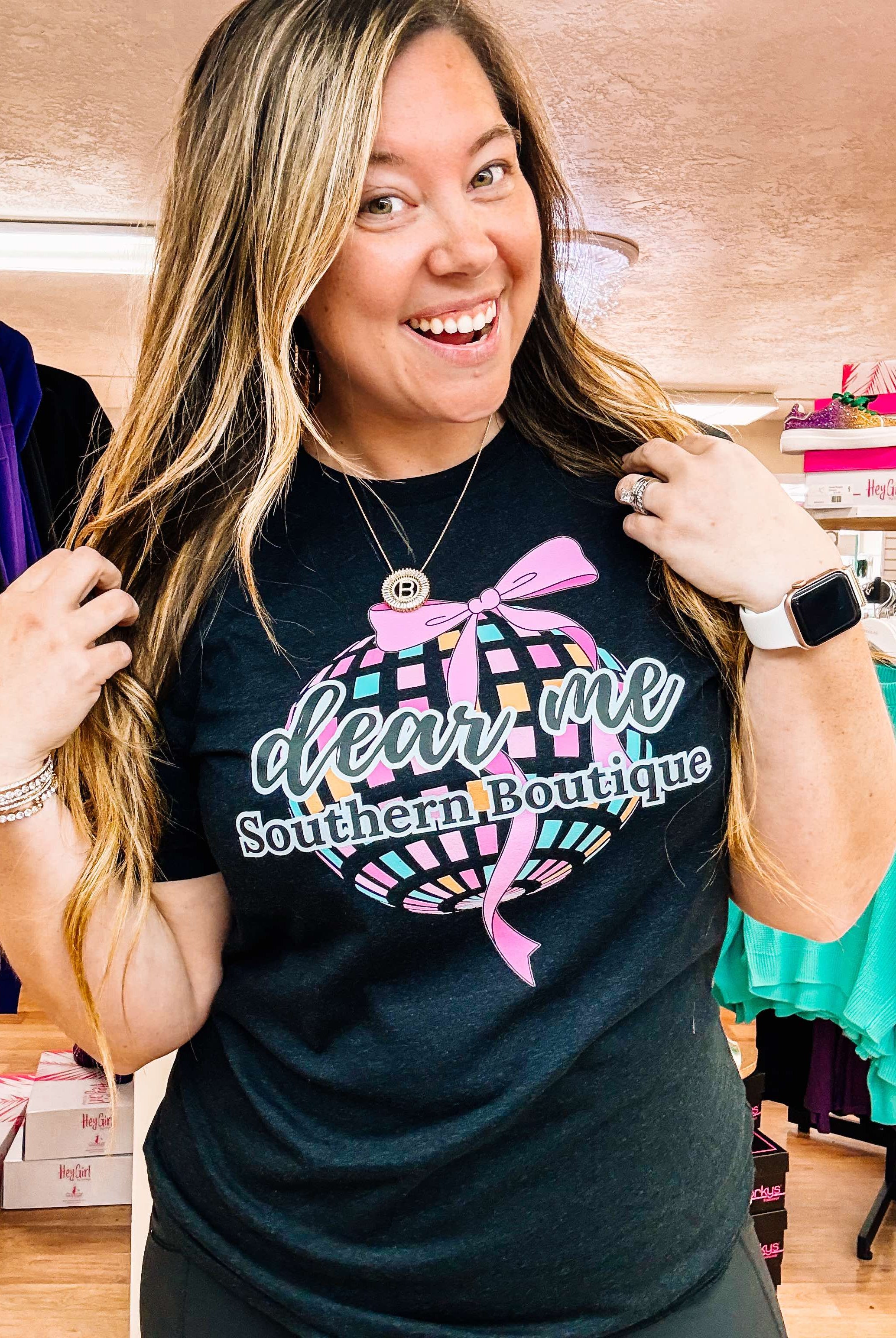 Dear Me Disco - Merch Tee-Graphic Tops-Dear Me Southern Boutique, located in DeRidder, Louisiana