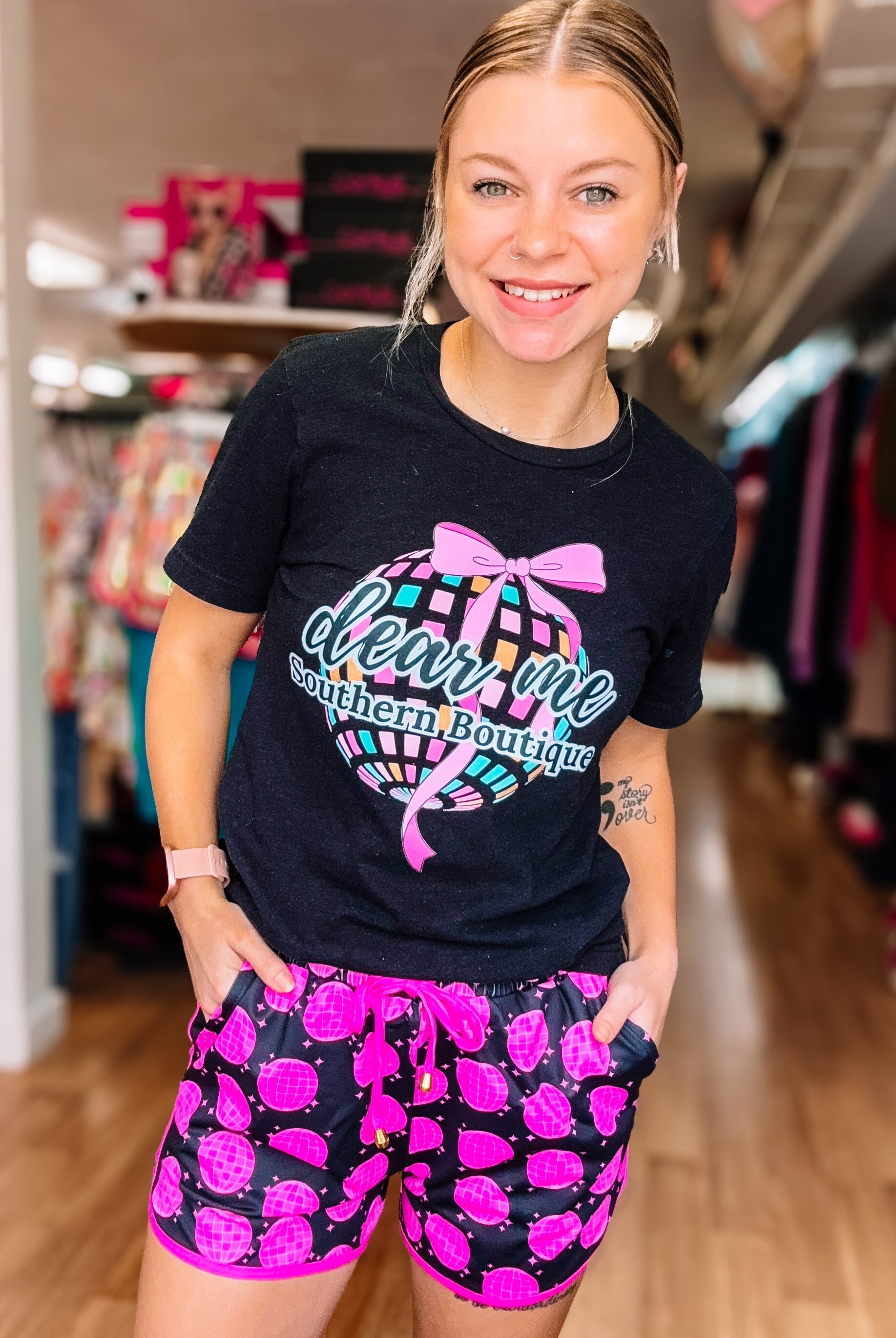 Dear Me Disco - Merch Tee-Graphic Tops-Dear Me Southern Boutique, located in DeRidder, Louisiana