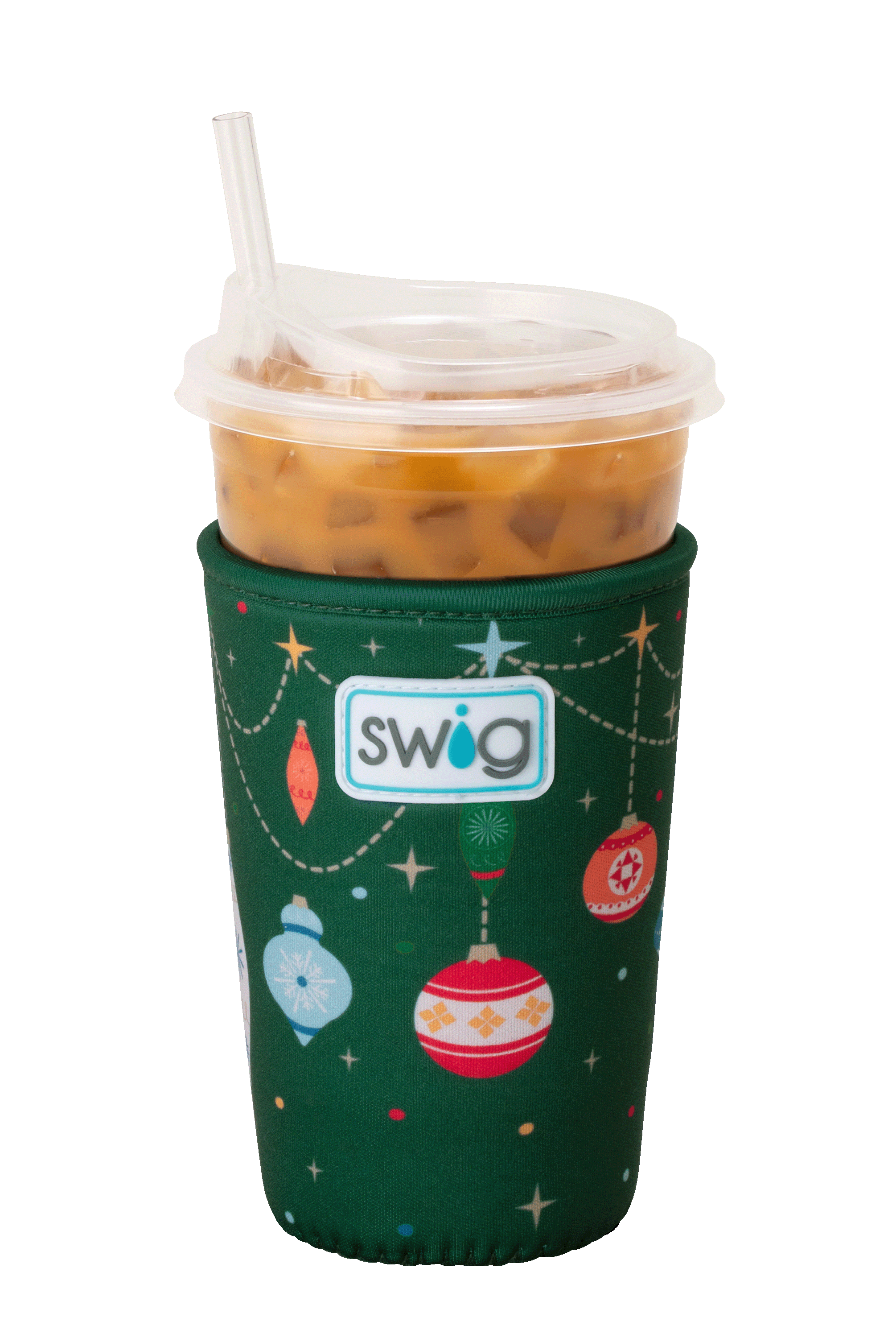 Deck The Halls Swig Iced Cup Coolie-Drink Coolies-Dear Me Southern Boutique, located in DeRidder, Louisiana