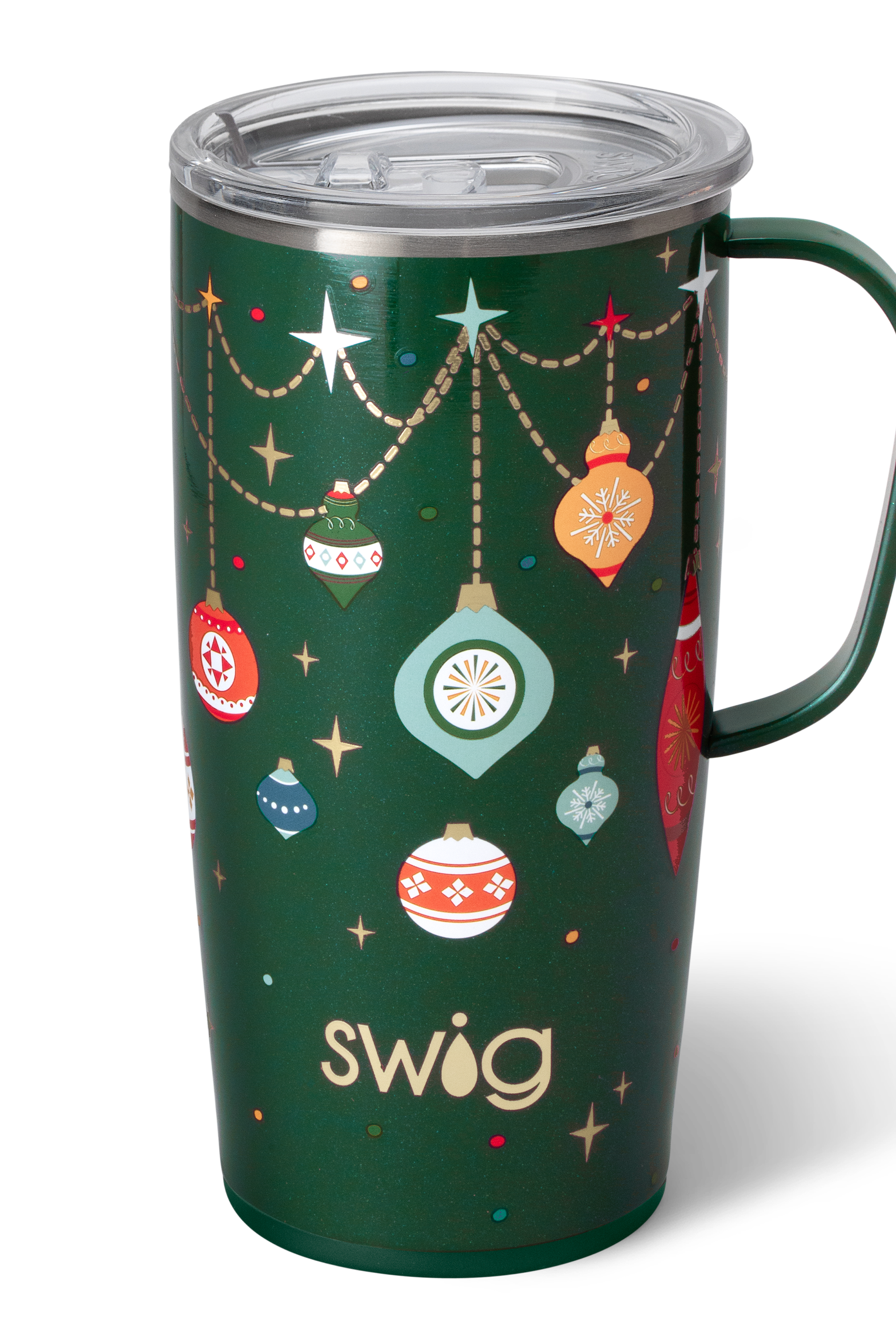 Deck The Halls Swig Travel Mug 22oz-Travel Mugs-Dear Me Southern Boutique, located in DeRidder, Louisiana