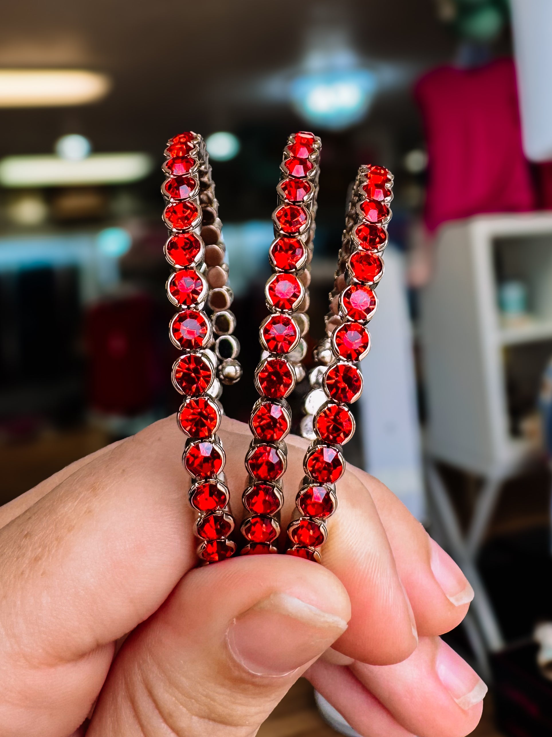 Destin Crystal Bangle - Chocolate Gold Metal-Bracelets-Dear Me Southern Boutique, located in DeRidder, Louisiana