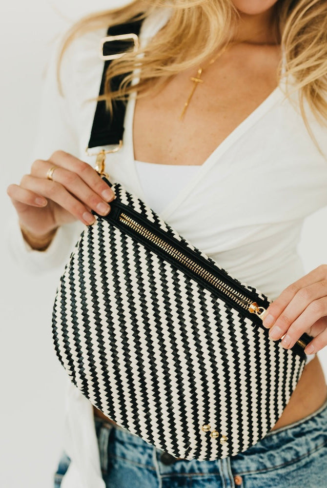 Diagonal Woven Westlyn Bum Bag - NEW!!!-Presales-Dear Me Southern Boutique, located in DeRidder, Louisiana