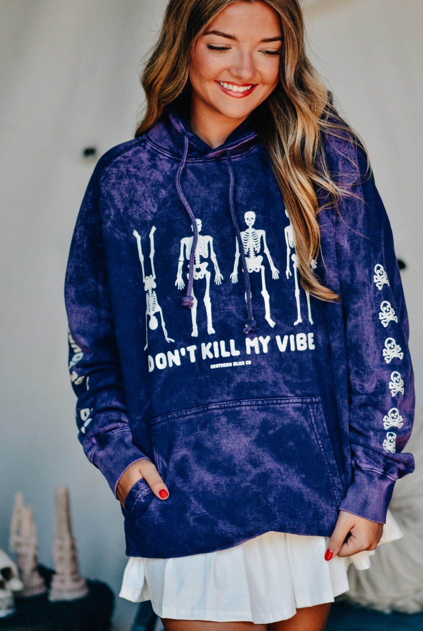 Dont Kill My Vibe Purple Cloud Hoodie-Dear Me Southern Boutique, located in DeRidder, Louisiana