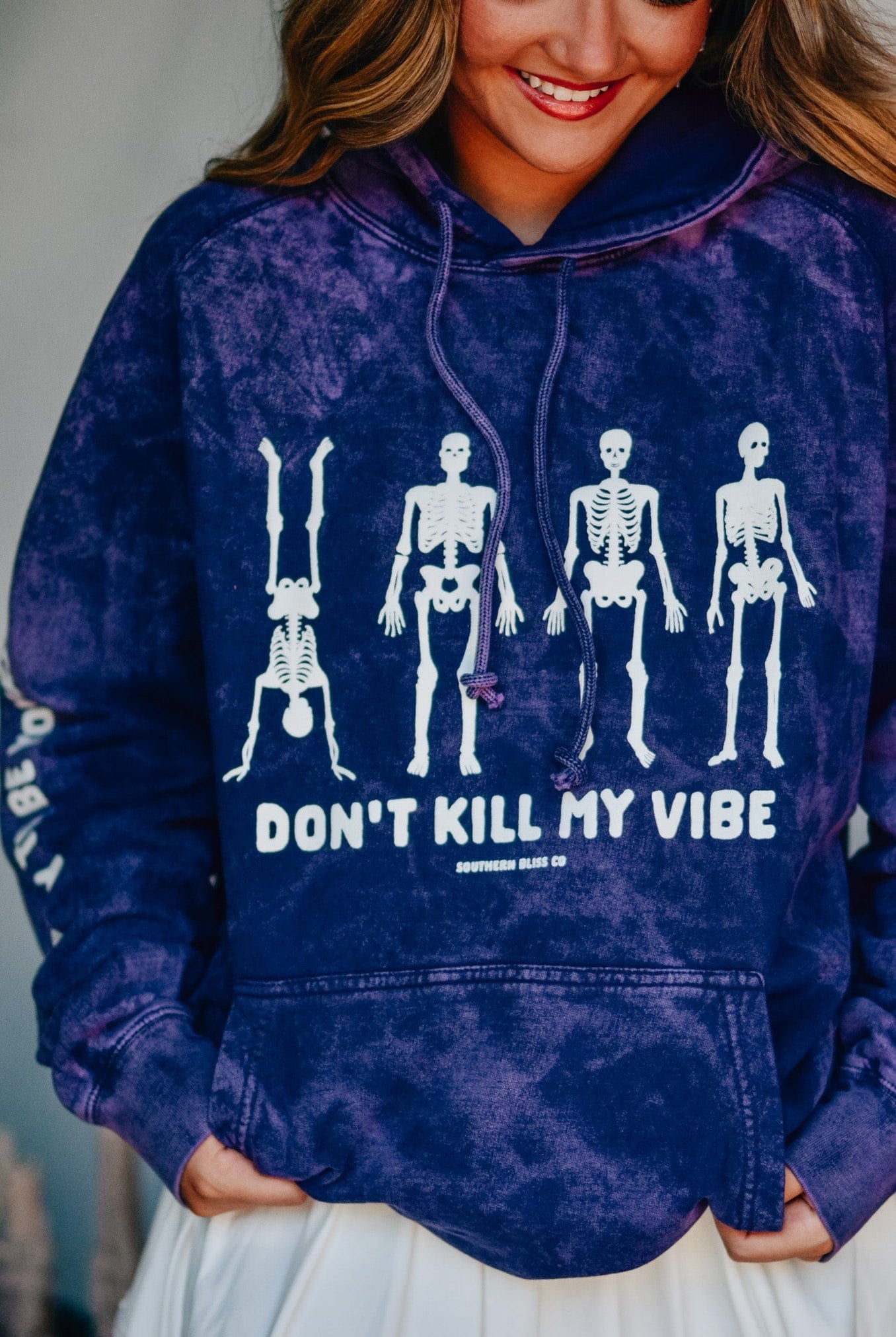 Dont Kill My Vibe Purple Cloud Hoodie-Dear Me Southern Boutique, located in DeRidder, Louisiana