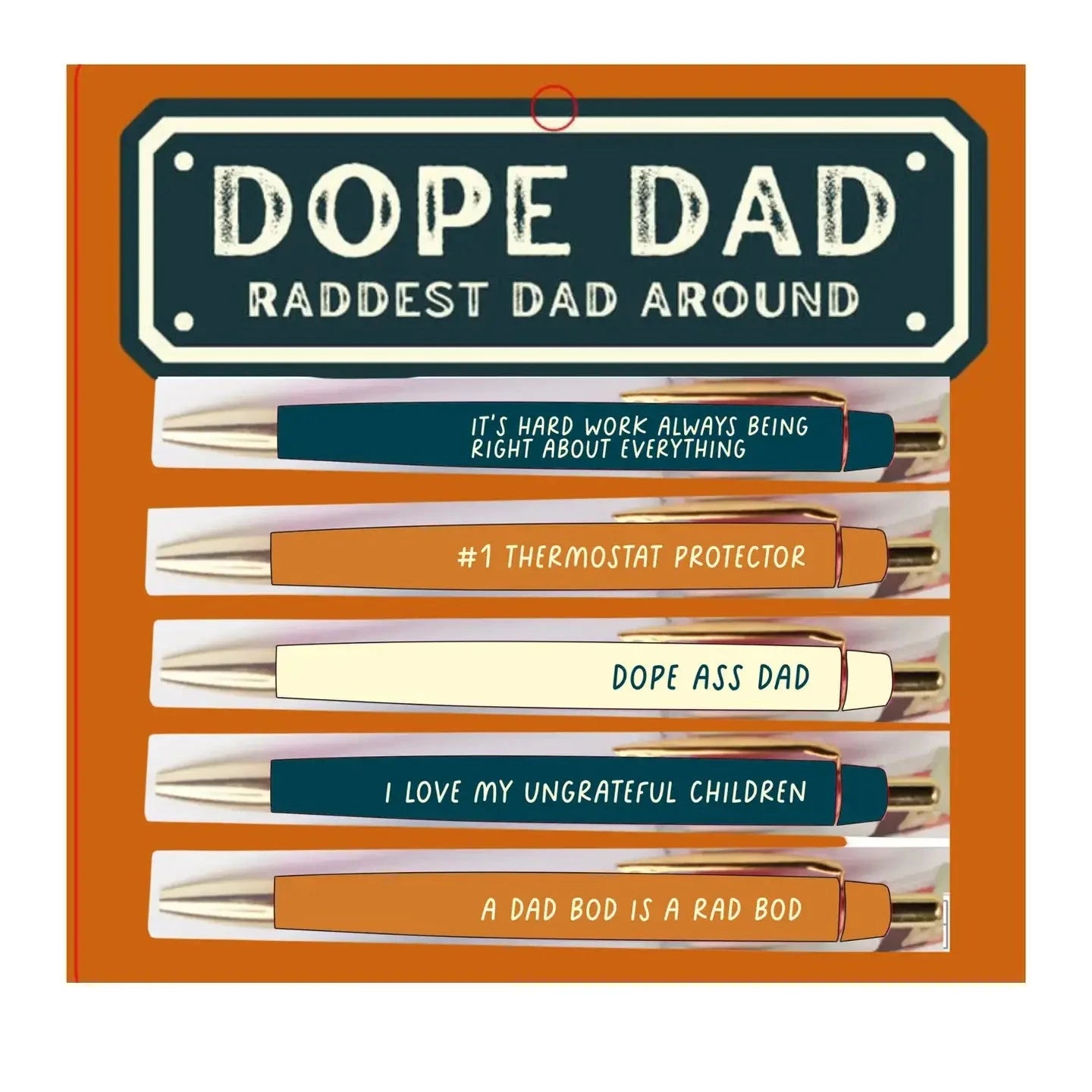 Dope Dad Raddest Dad Around Pen Set-Pens-Dear Me Southern Boutique, located in DeRidder, Louisiana