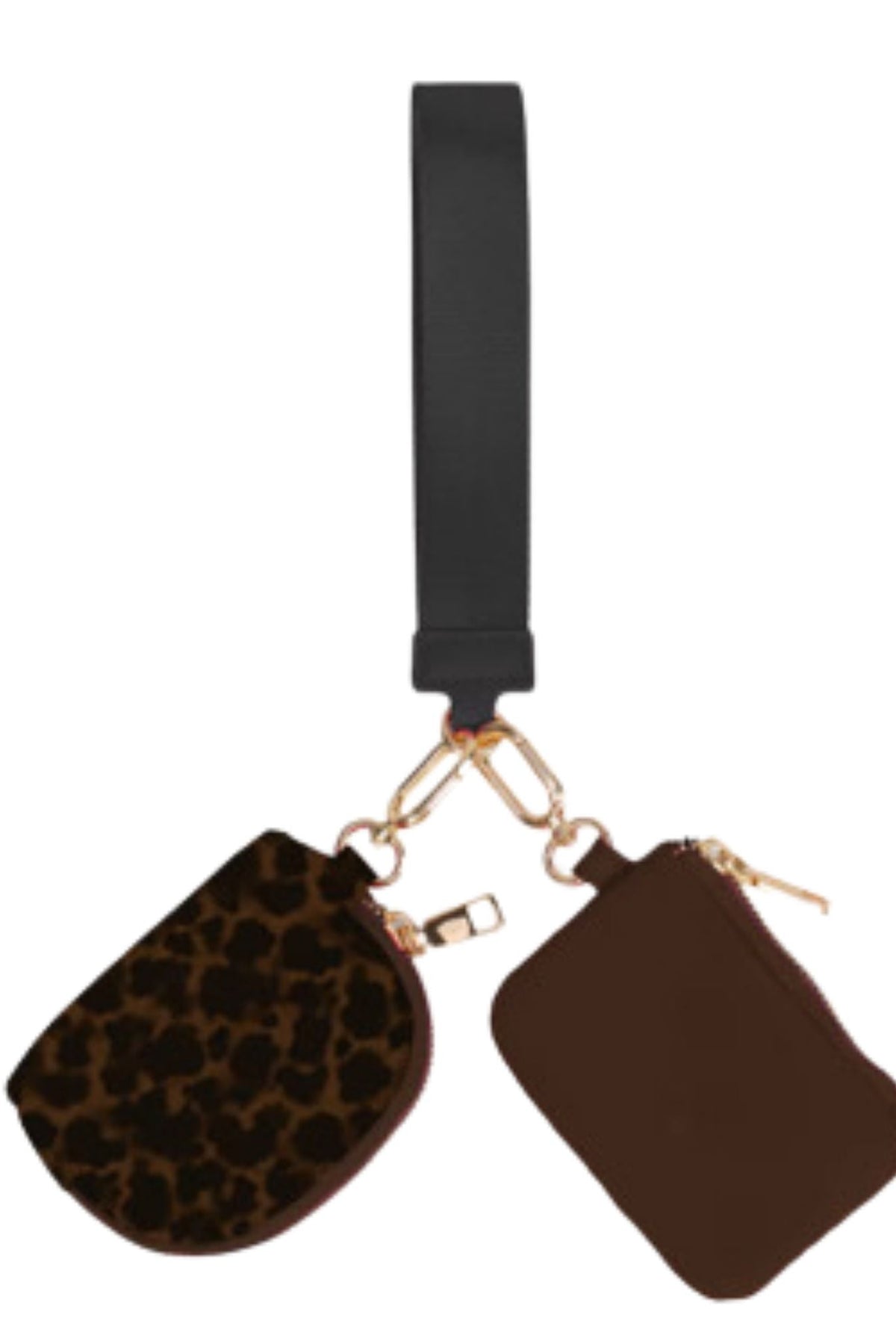 Double Pouch Wristlet- Tortoise Shell-Presales-Dear Me Southern Boutique, located in DeRidder, Louisiana