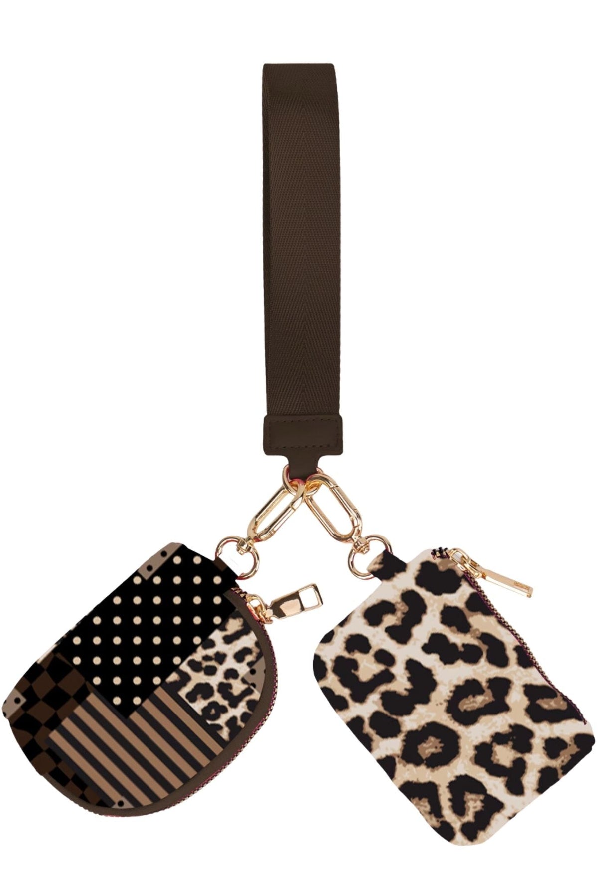 Double Pouch Wristlet- Wild Mix/Safari Chic-Presales-Dear Me Southern Boutique, located in DeRidder, Louisiana