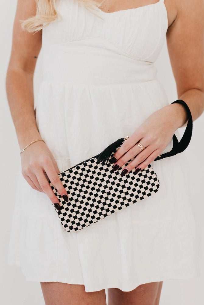 Emma Woven Clutch Wristlet-Clutch Bags-Dear Me Southern Boutique, located in DeRidder, Louisiana