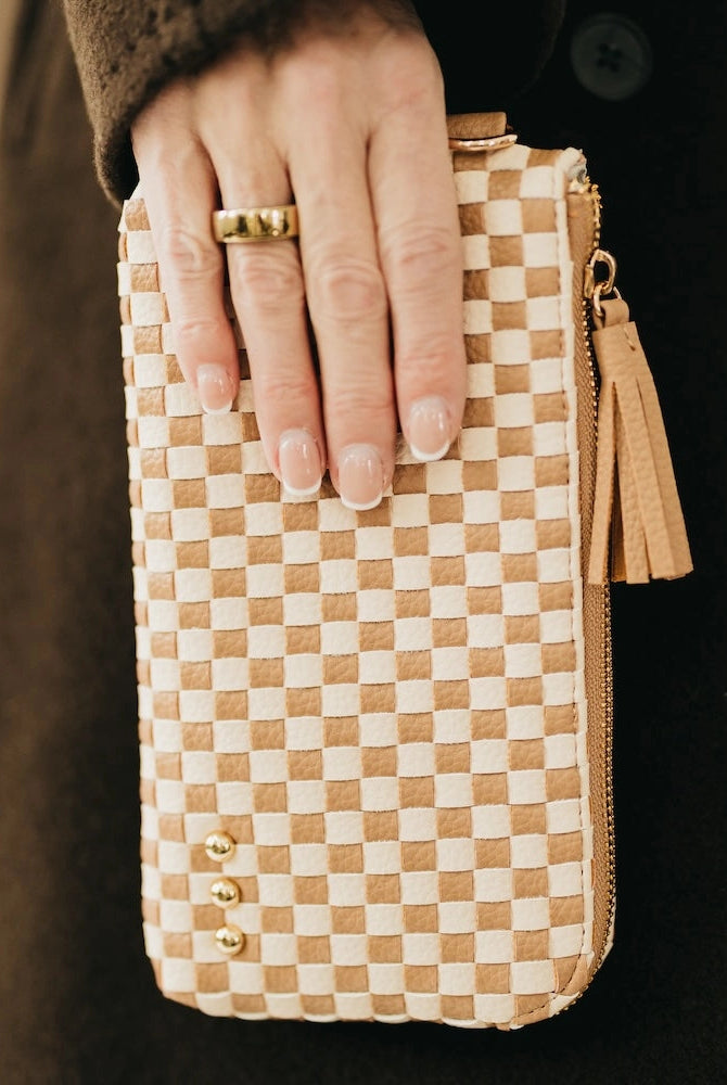 Emma Woven Clutch Wristlet-Clutch Bags-Dear Me Southern Boutique, located in DeRidder, Louisiana