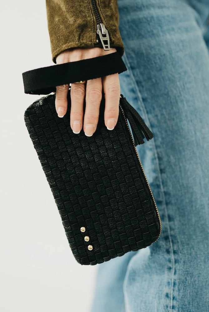 Emma Woven Clutch Wristlet-Clutch Bags-Dear Me Southern Boutique, located in DeRidder, Louisiana