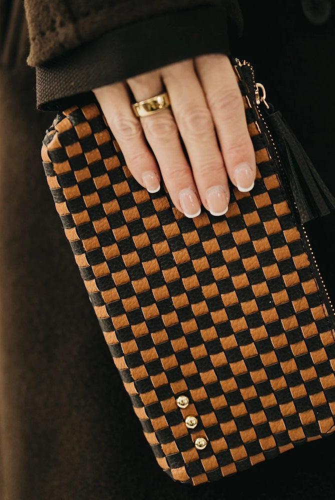 Emma Woven Clutch Wristlet-Clutch Bags-Dear Me Southern Boutique, located in DeRidder, Louisiana