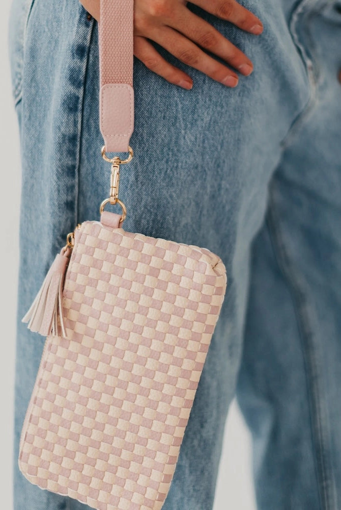Emma Woven Clutch Wristlet-Clutch Bags-Dear Me Southern Boutique, located in DeRidder, Louisiana
