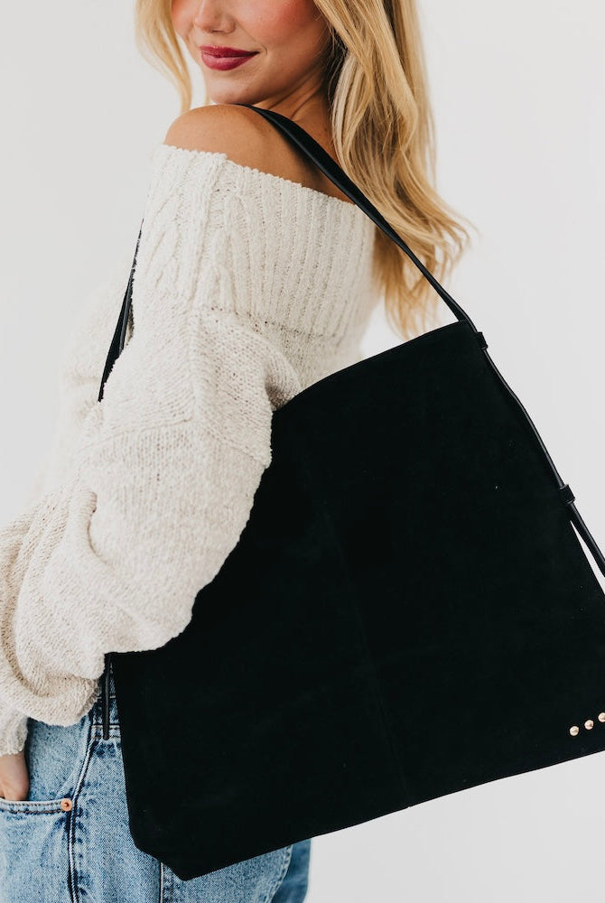 Evie Suede Hobo Shoulder Bag-Presales-Dear Me Southern Boutique, located in DeRidder, Louisiana
