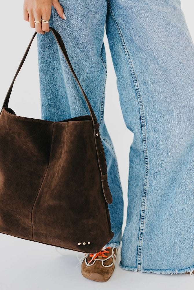 Evie Suede Hobo Shoulder Bag-Presales-Dear Me Southern Boutique, located in DeRidder, Louisiana