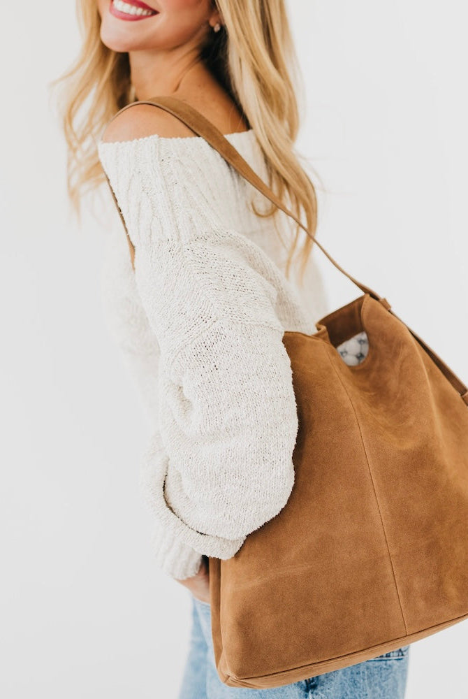 Evie Suede Hobo Shoulder Bag-Presales-Dear Me Southern Boutique, located in DeRidder, Louisiana