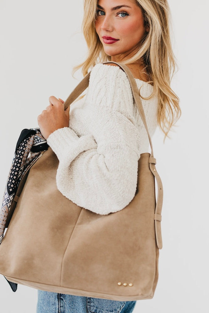 Evie Suede Hobo Shoulder Bag-Presales-Dear Me Southern Boutique, located in DeRidder, Louisiana