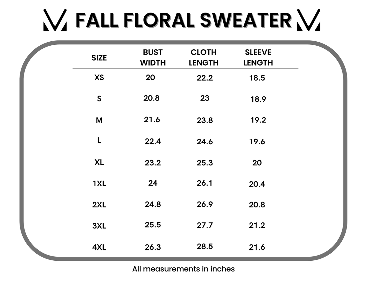 Fall Floral Sweater - Beige-sweater-Dear Me Southern Boutique, located in DeRidder, Louisiana