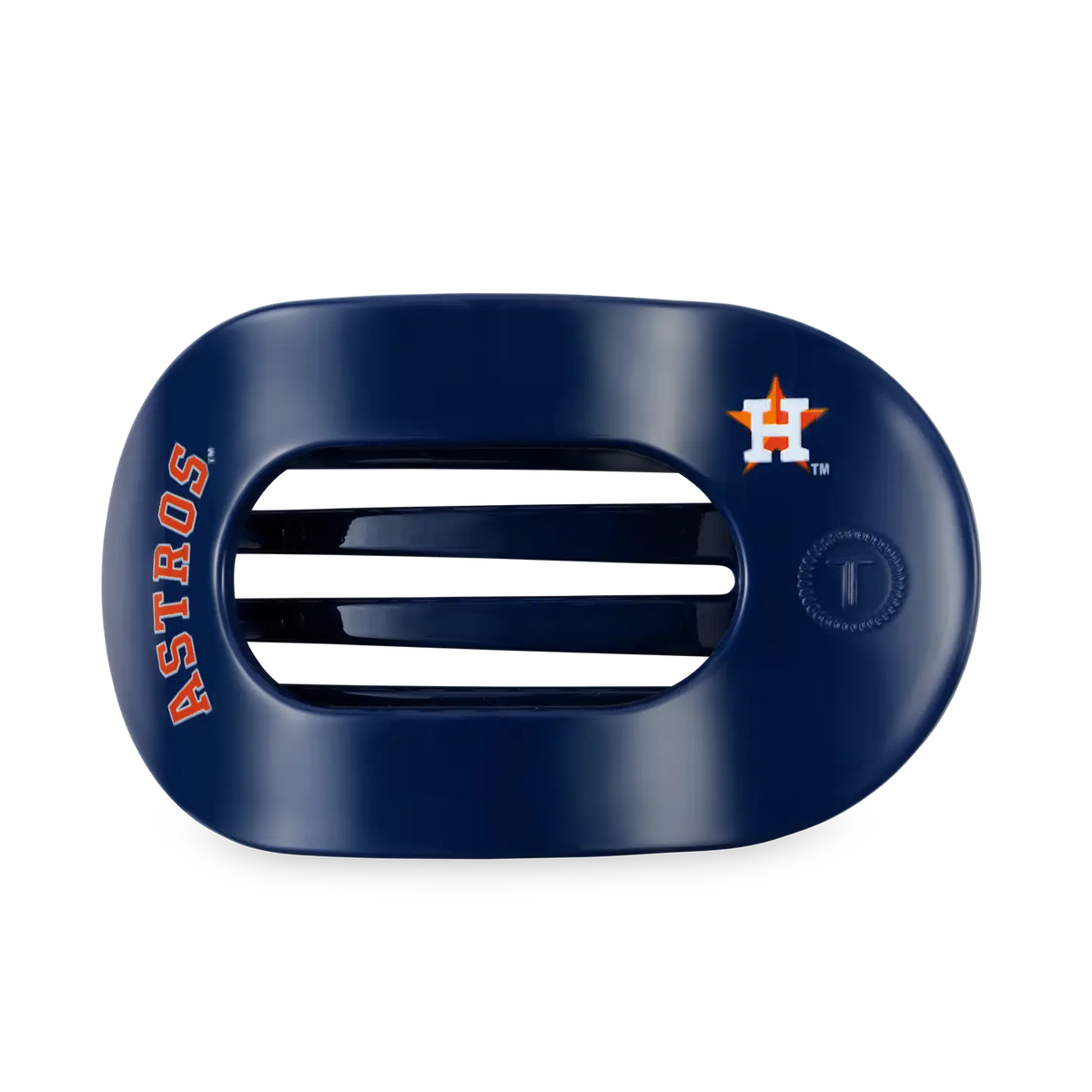 Flat Round Hair Clip- Houston Astros-Game Day-Dear Me Southern Boutique, located in DeRidder, Louisiana