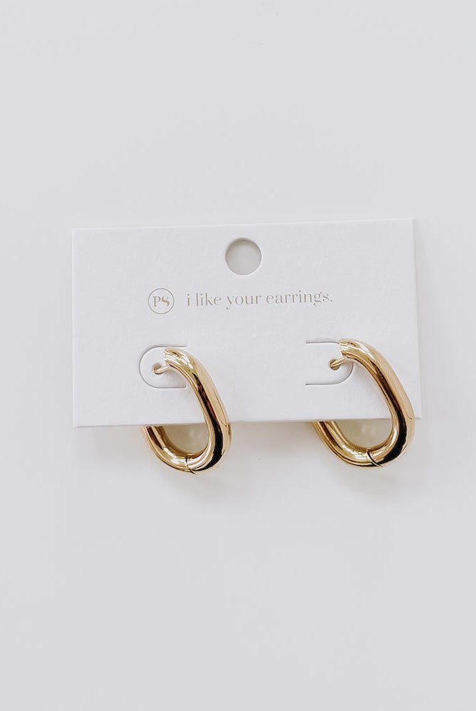 Flirty Fantasy Oval Hoop Earrings - WATERPROOF-Presales-Dear Me Southern Boutique, located in DeRidder, Louisiana