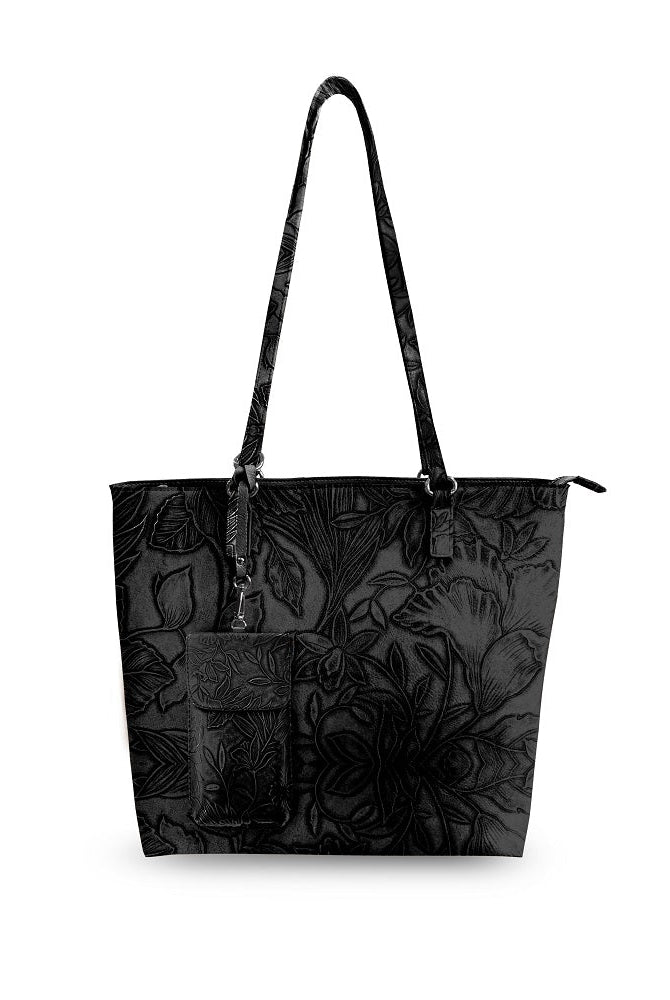 Floral Tote W/Crossbody-Bags/Purses-Dear Me Southern Boutique, located in DeRidder, Louisiana