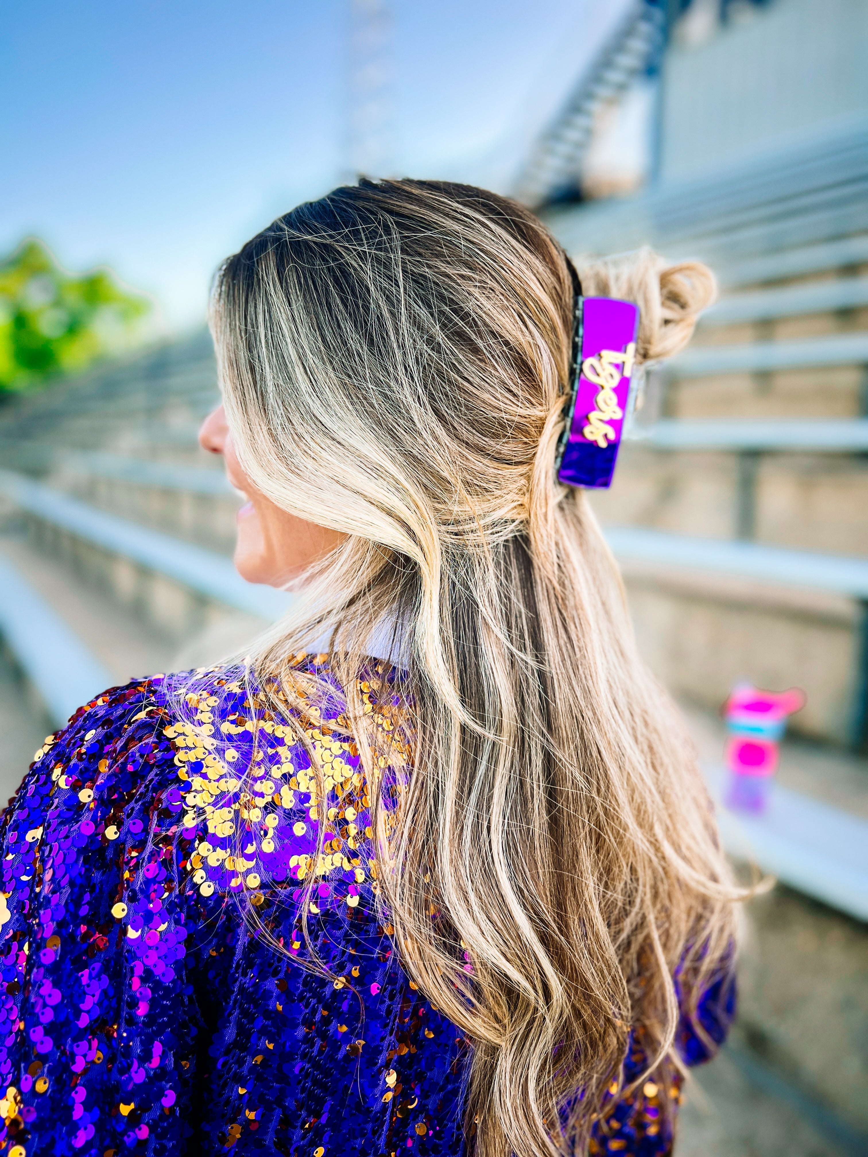 Florida Claw Clip-Game Day-Dear Me Southern Boutique, located in DeRidder, Louisiana