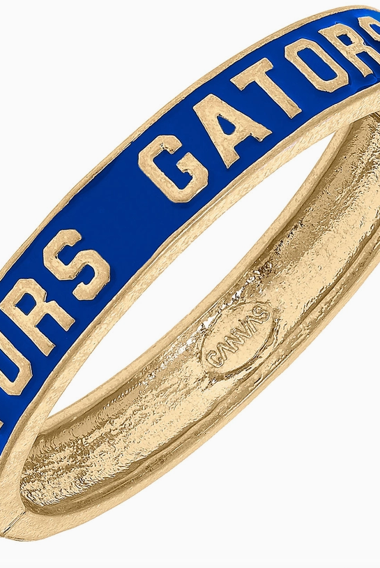 Florida Gators Hinge Bangle - Blue-Bangles-Dear Me Southern Boutique, located in DeRidder, Louisiana