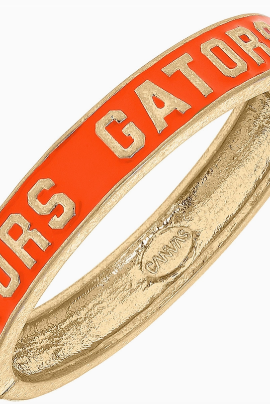 Florida Gators Hinge Bangle - Orange-Bangles-Dear Me Southern Boutique, located in DeRidder, Louisiana