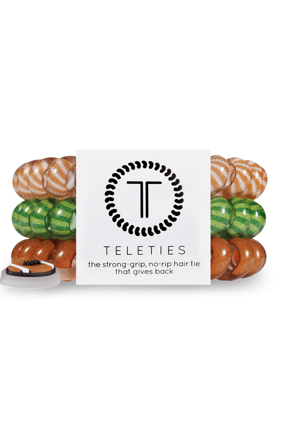 Football Mix Pack Teleties- Large-Large Hair Ties-Dear Me Southern Boutique, located in DeRidder, Louisiana