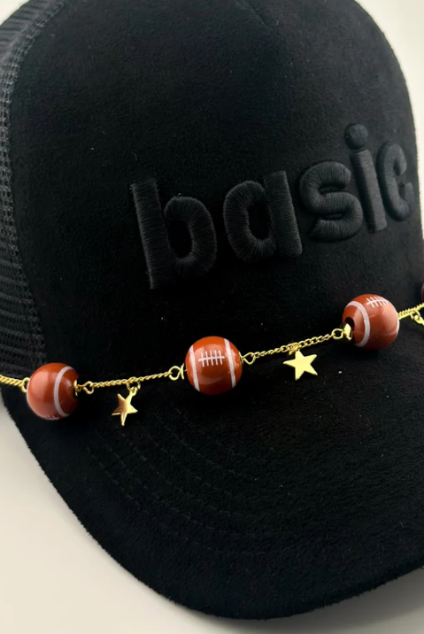 Football Star Hat Chain-Game Day-Dear Me Southern Boutique, located in DeRidder, Louisiana
