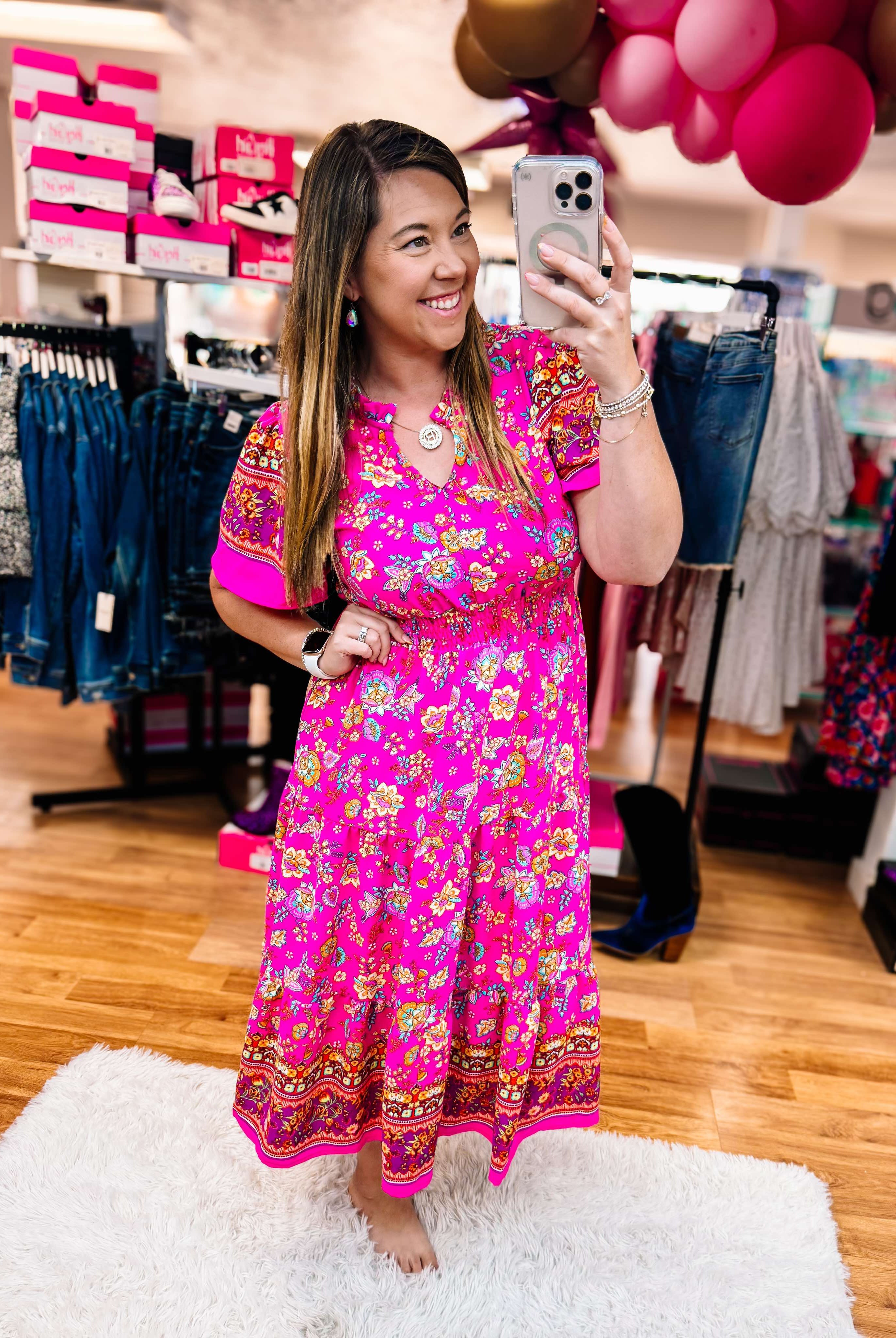 Front Porch Flirt Boho Maxi Dress-Maxi Dresses-Dear Me Southern Boutique, located in DeRidder, Louisiana