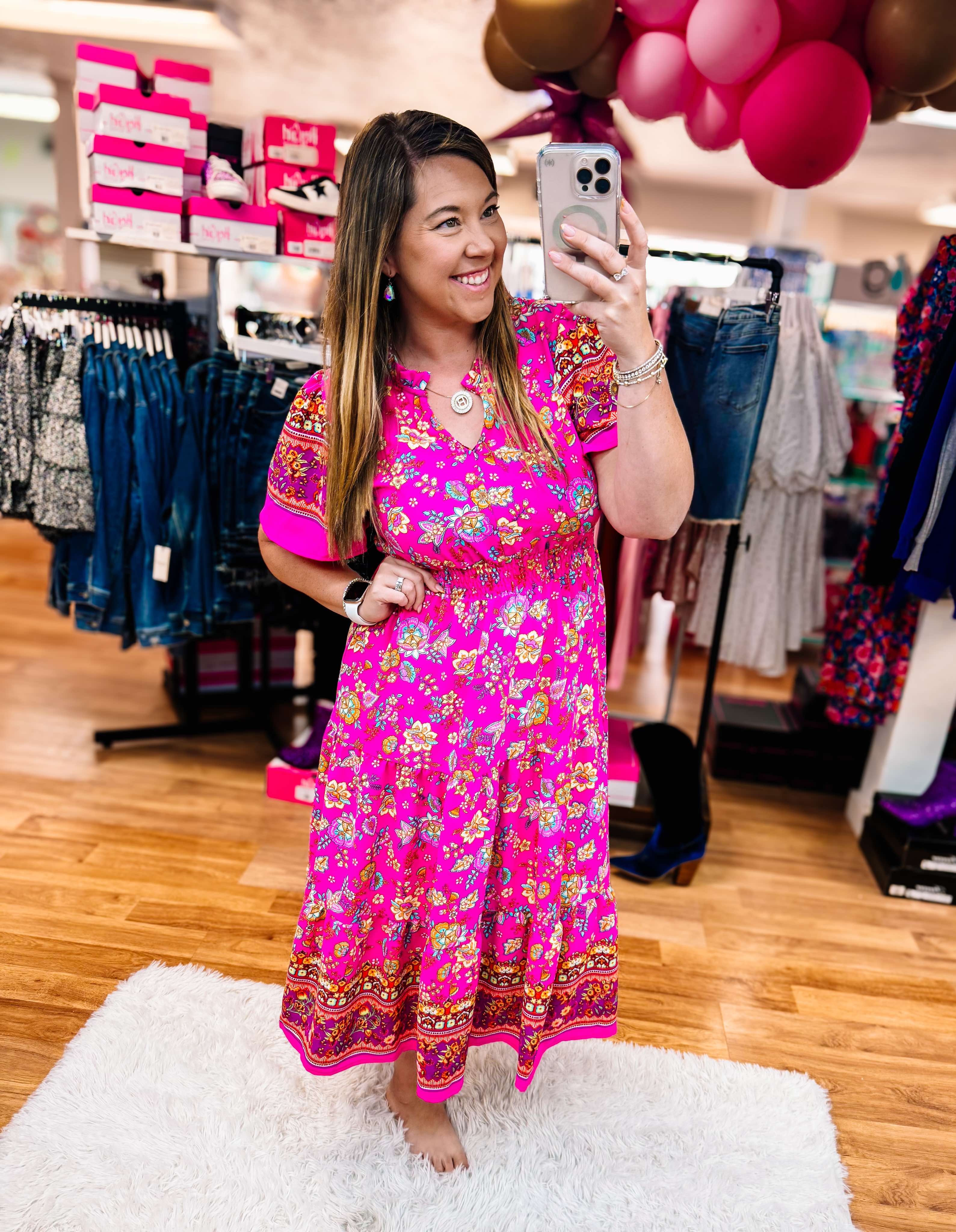 Front Porch Flirt Boho Maxi Dress-Maxi Dresses-Dear Me Southern Boutique, located in DeRidder, Louisiana