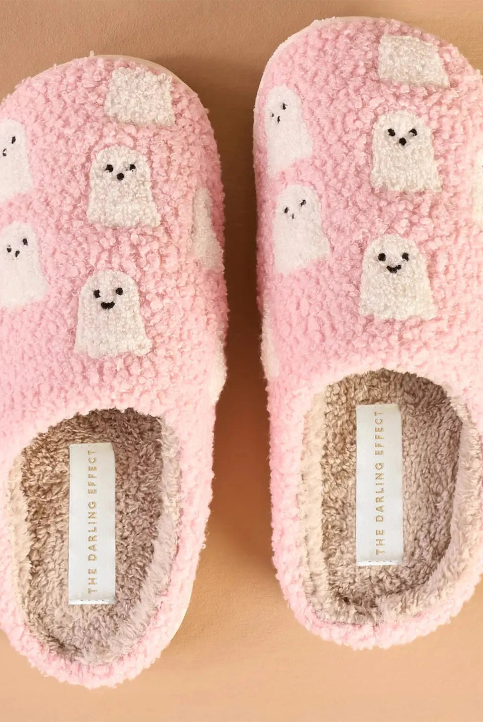 Fuzzy Slippers- Ghosts-shoes-Dear Me Southern Boutique, located in DeRidder, Louisiana