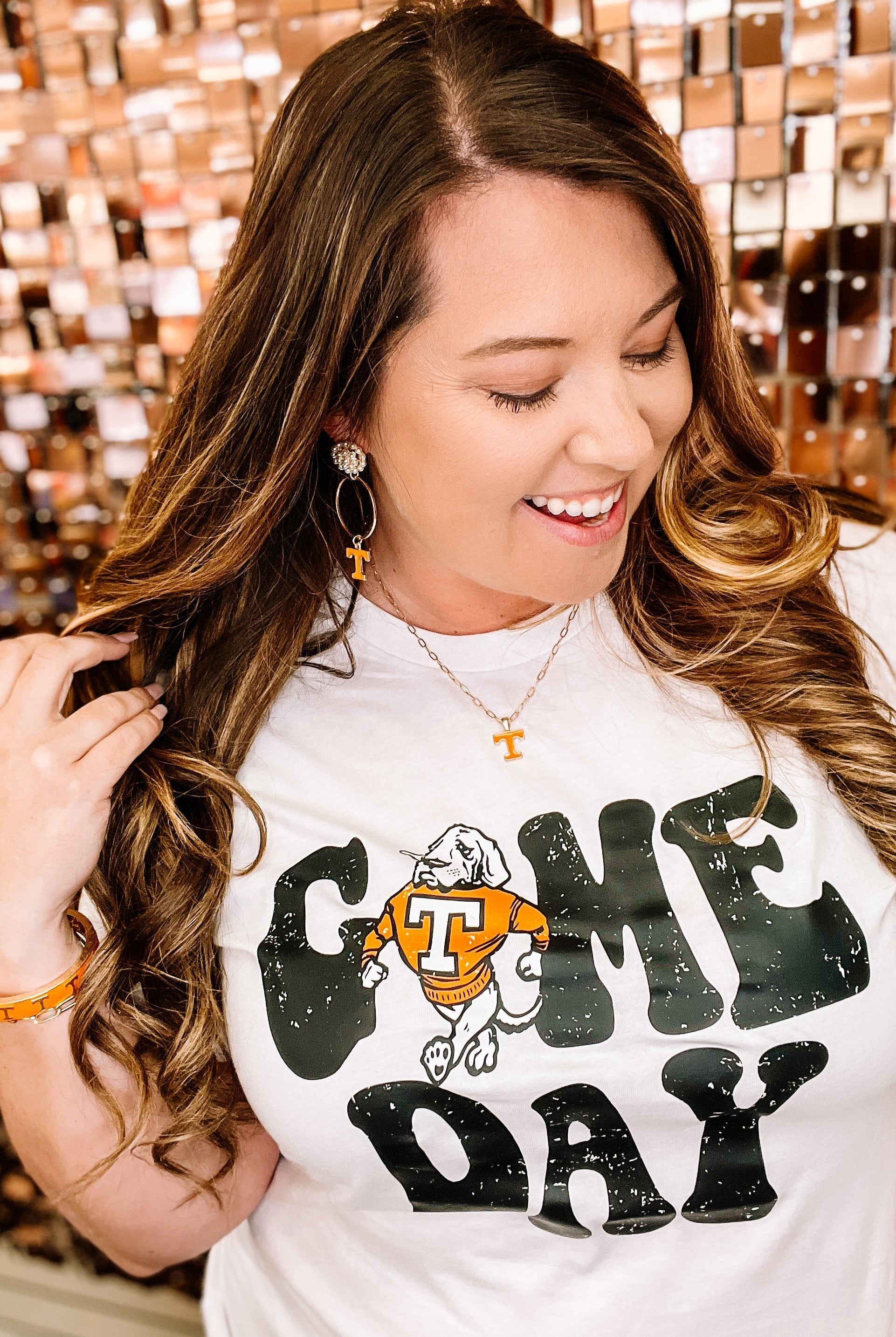 GAME DAY TEE- TN Vols-Graphic Tops-Dear Me Southern Boutique, located in DeRidder, Louisiana