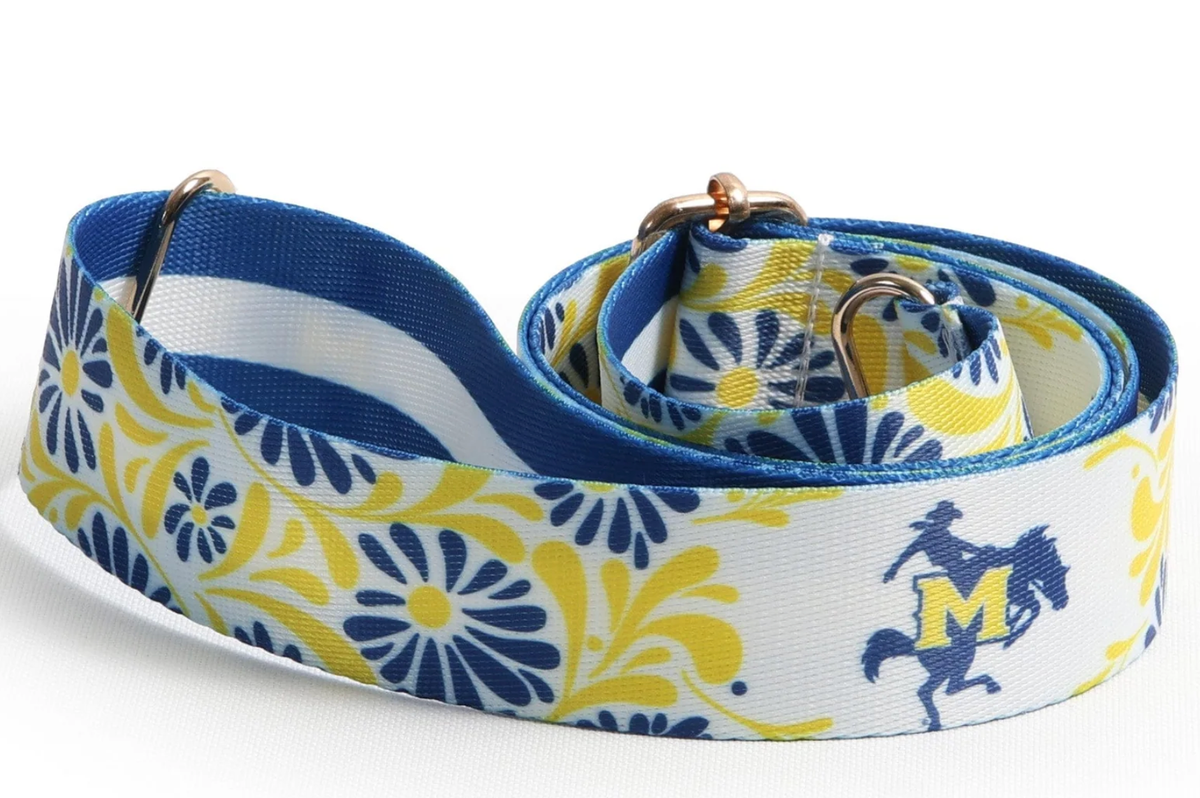 Game Day Purse Strap- McNeese Floral-Game Day-Dear Me Southern Boutique, located in DeRidder, Louisiana