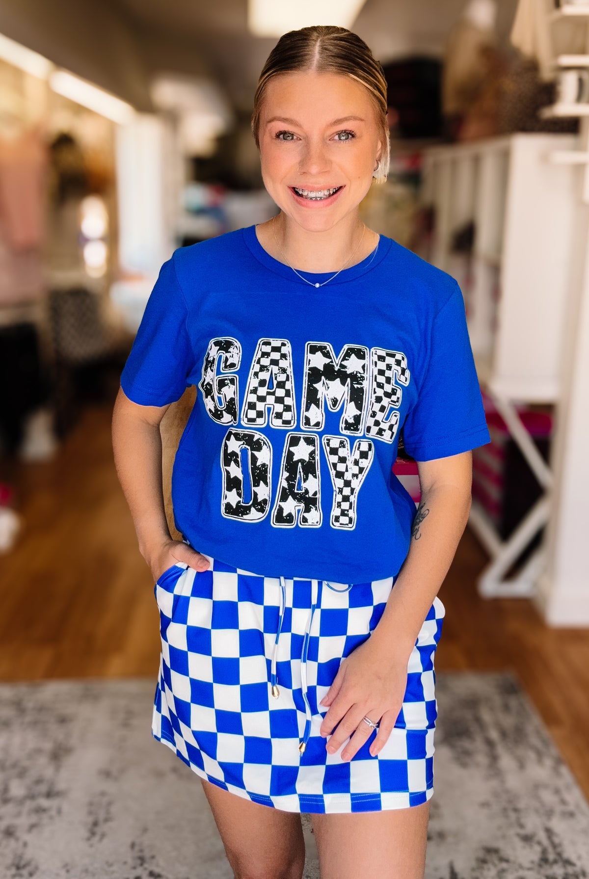 Game Day Retro Tee-Game Day-Dear Me Southern Boutique, located in DeRidder, Louisiana