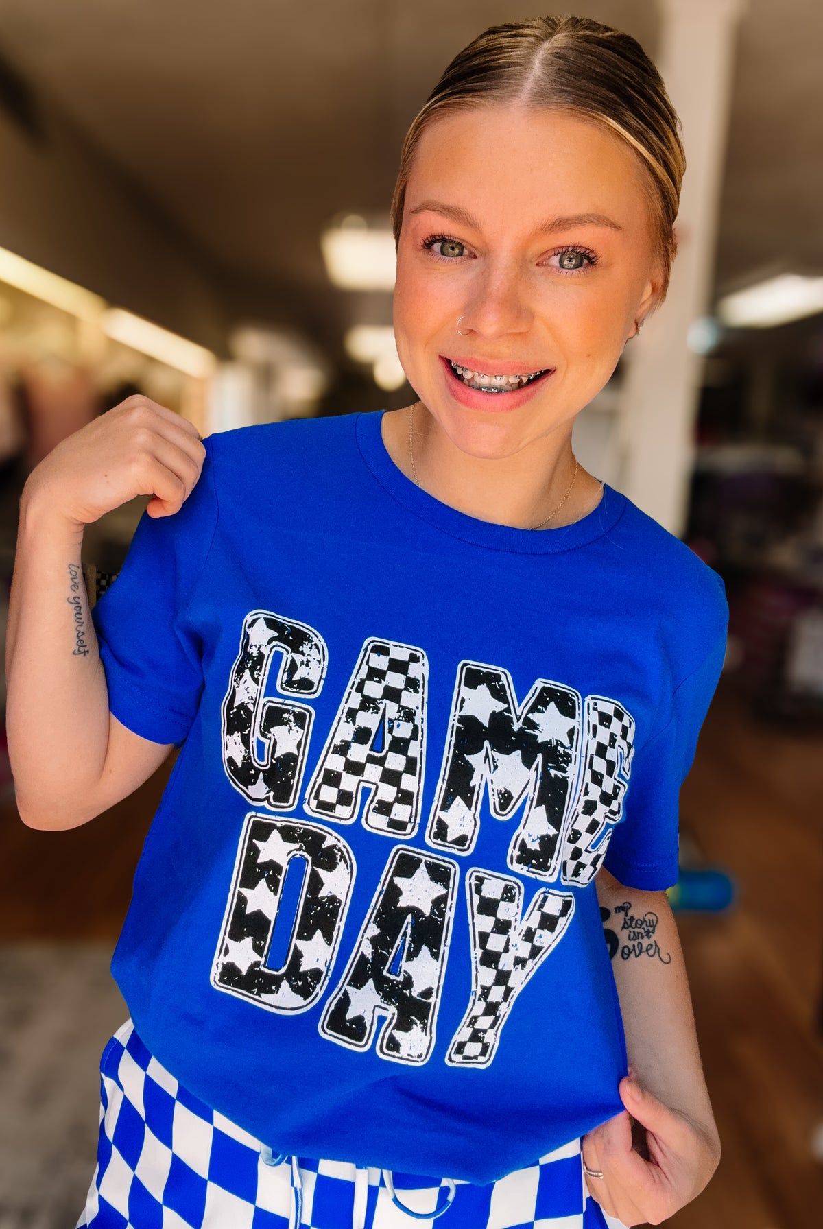 Game Day Retro Tee-Game Day-Dear Me Southern Boutique, located in DeRidder, Louisiana